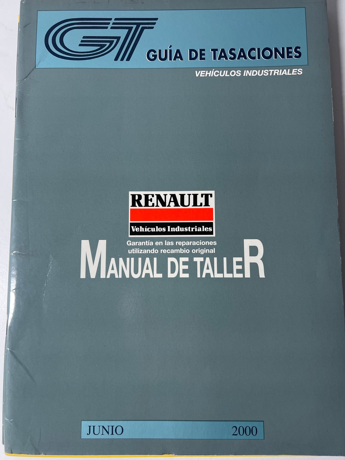 Guía de tasaciones vehículos industriales Renault, manual de Taller, junio 2000. 