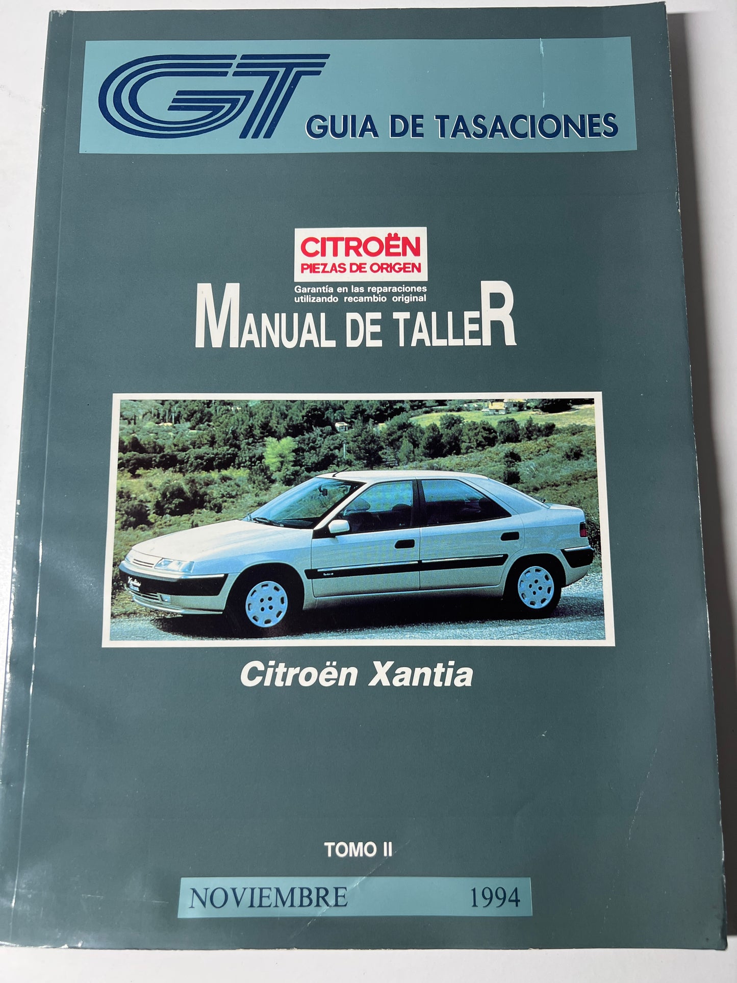 Guía de tasaciones, Citröen Xantia. Manual de taller. Tomo II. Noviembre 94 