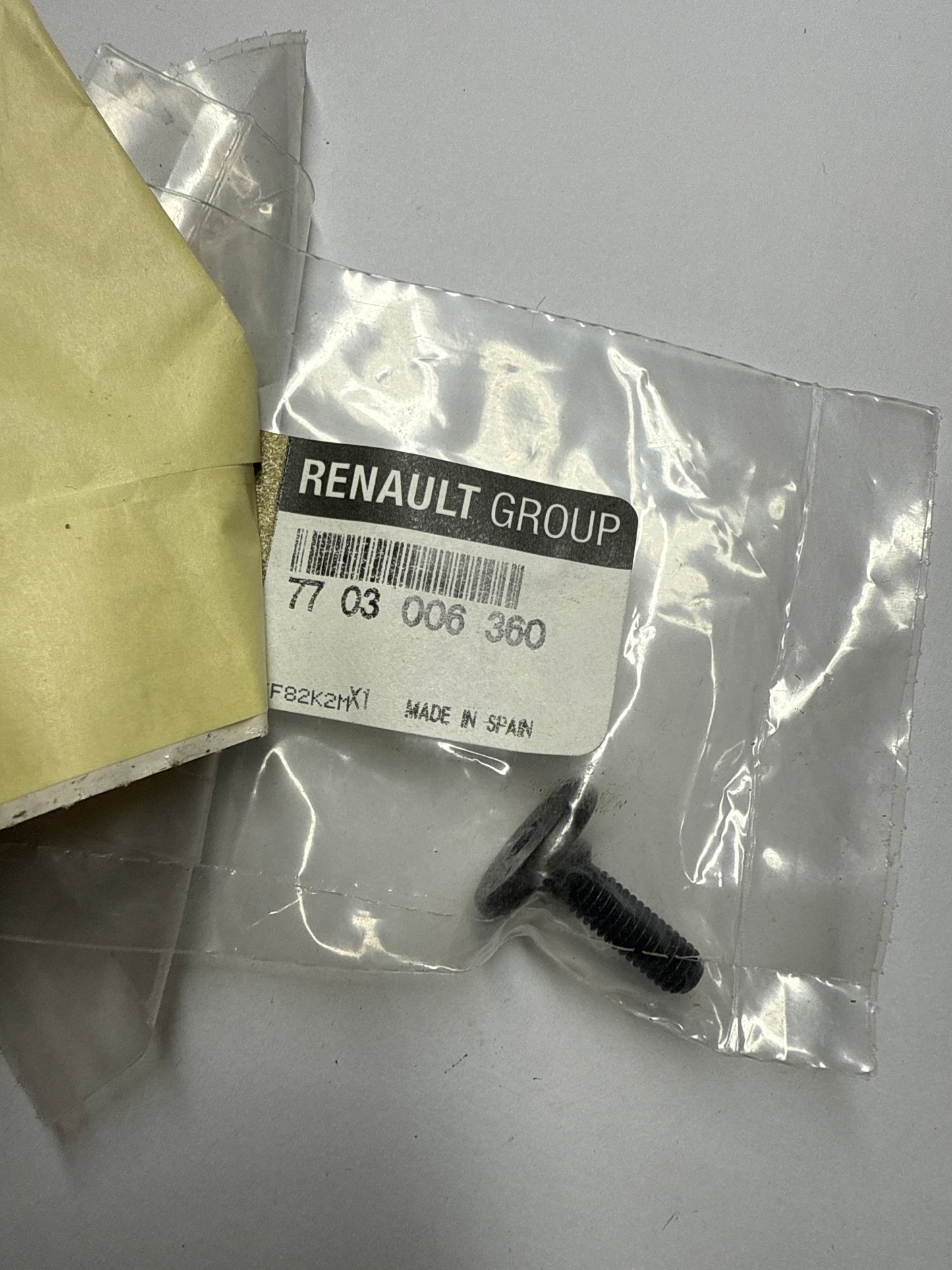 7703006360, TORNILLO APOYO M6, Renault