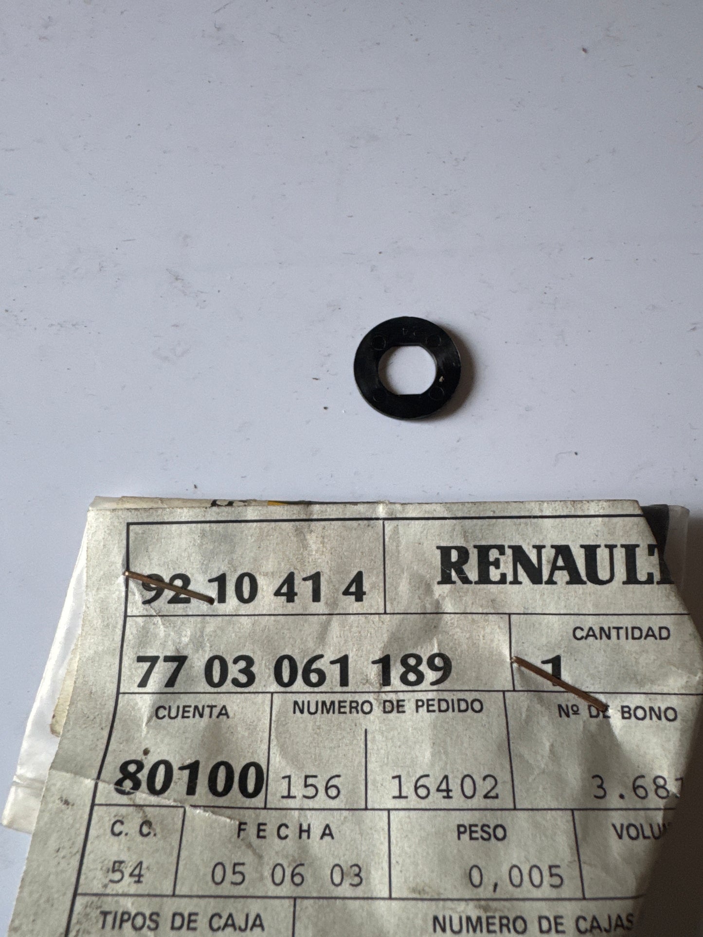 7703061189, ARANDELA DIM=8, Renault
