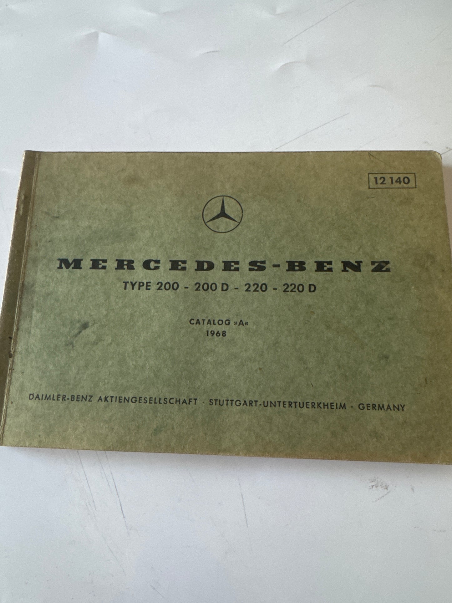 Mercedes-Benz. Type 200- 200D- 220- 220D. Edición A 1968. 12140