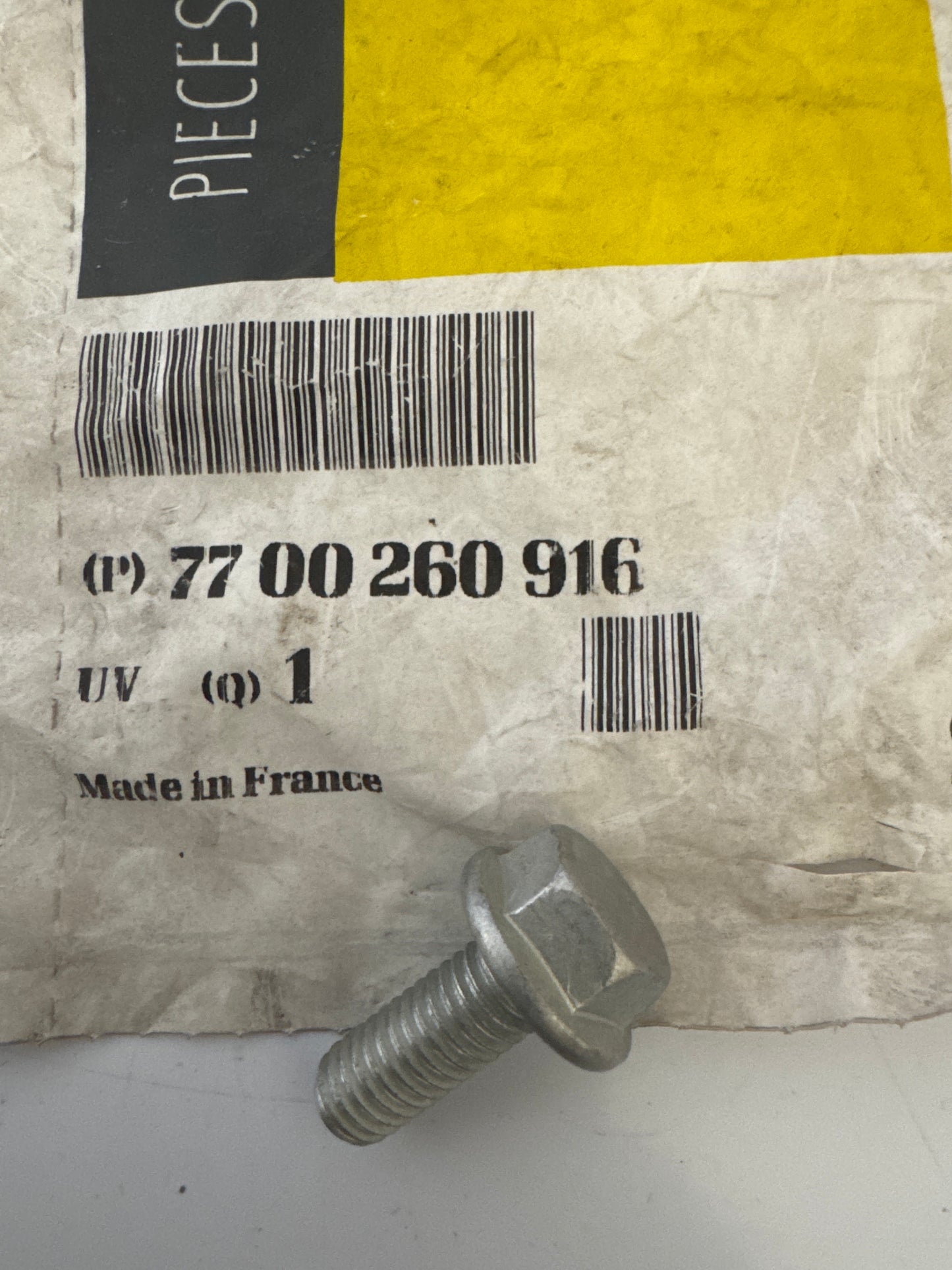 7700260916, TORNILLO M8X125, Renault