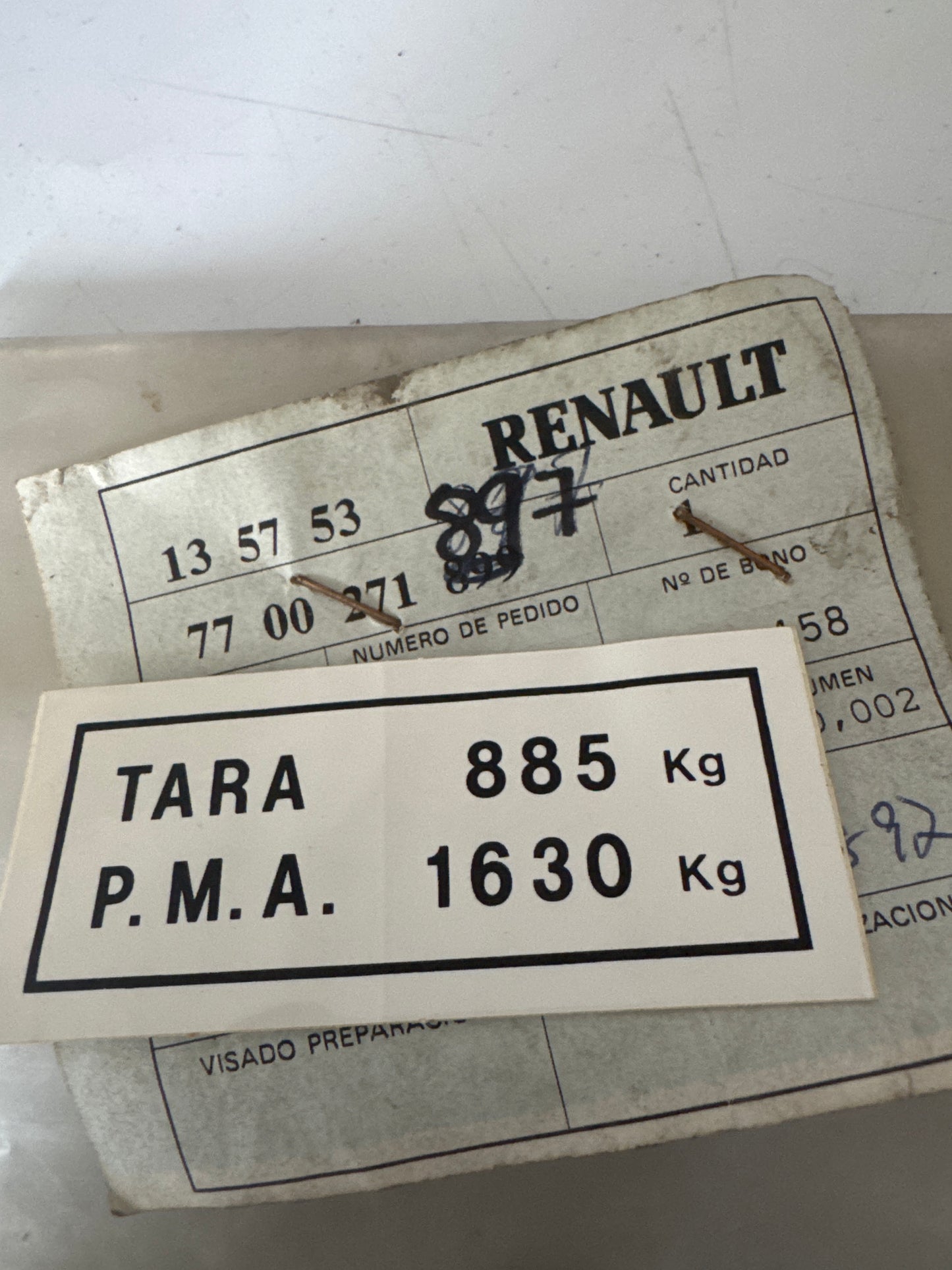 7700271897, PEGATINA, Renault