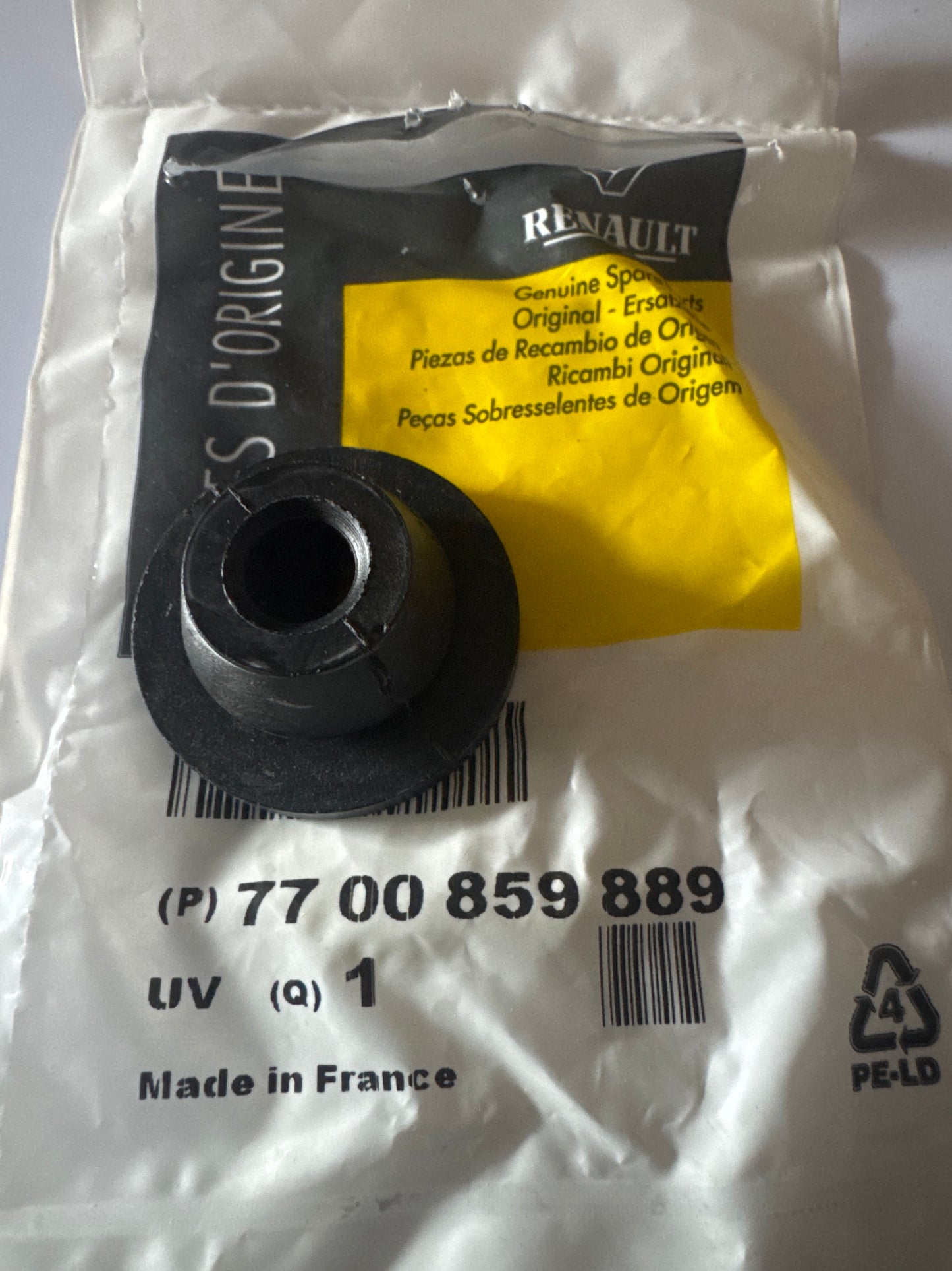 7700859889, TAMPON FILTRO AIR, Renault