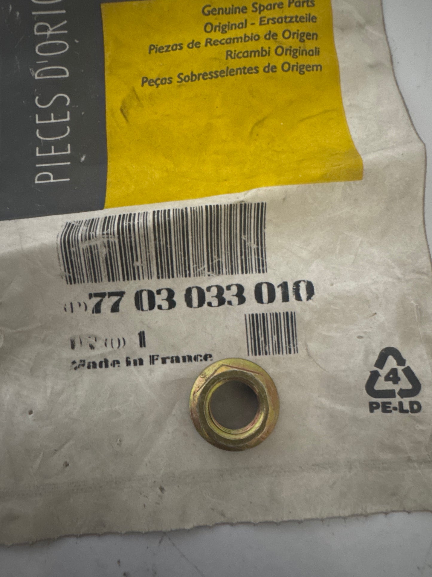 7703033010, TUERCA EN BASE, Renault