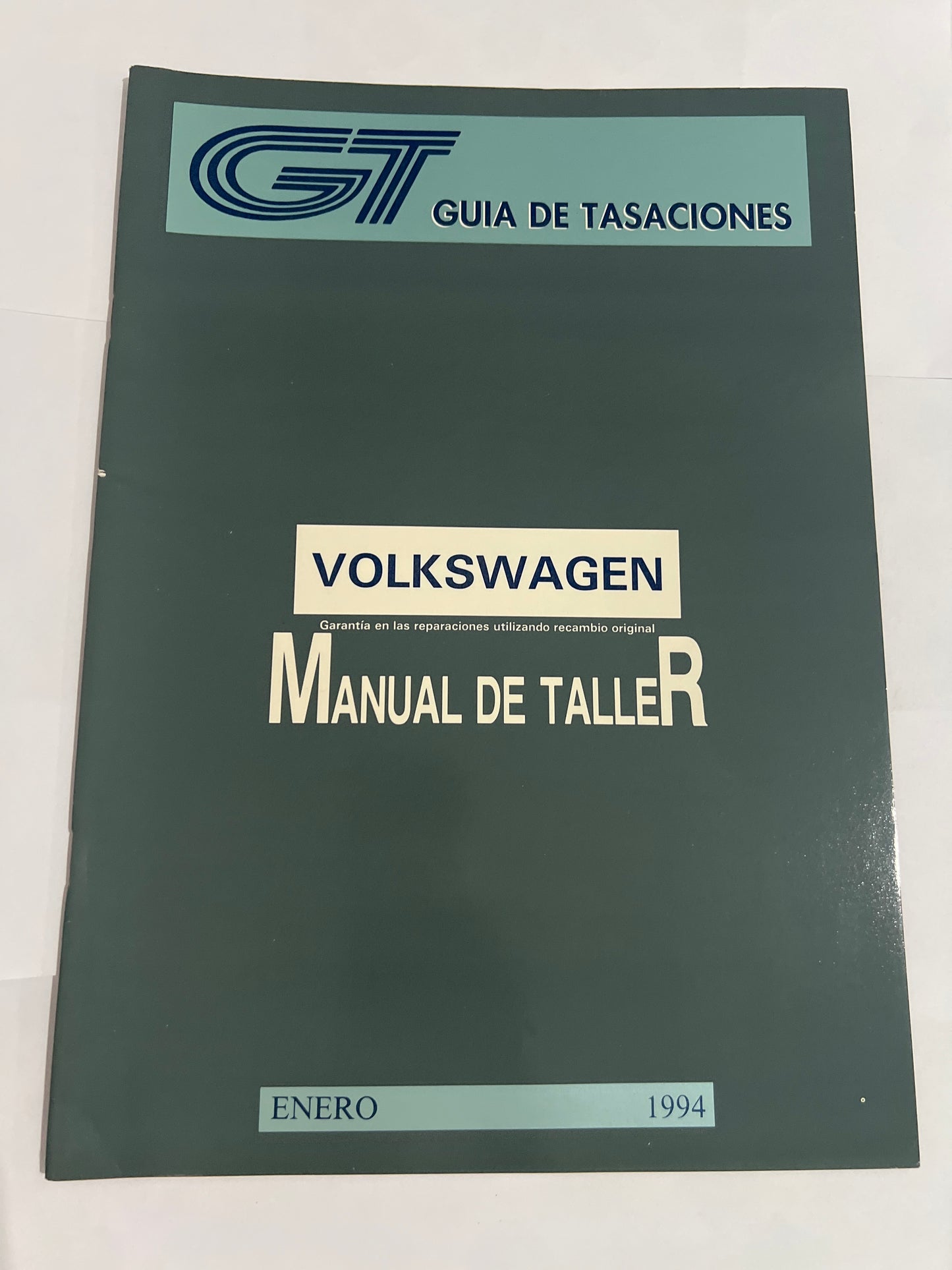 Guía de tasaciones Volkswagen manual de taller enero 1994.