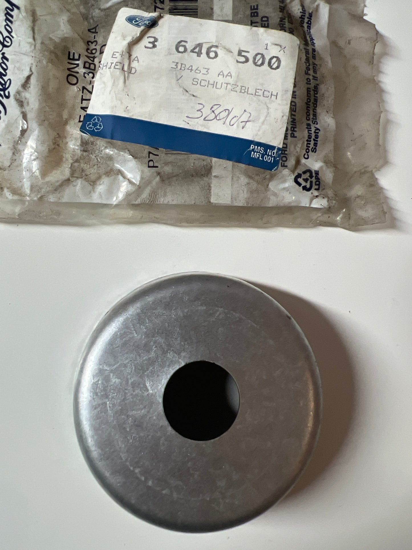 3646500, PLACA PROTECTORA, Ford