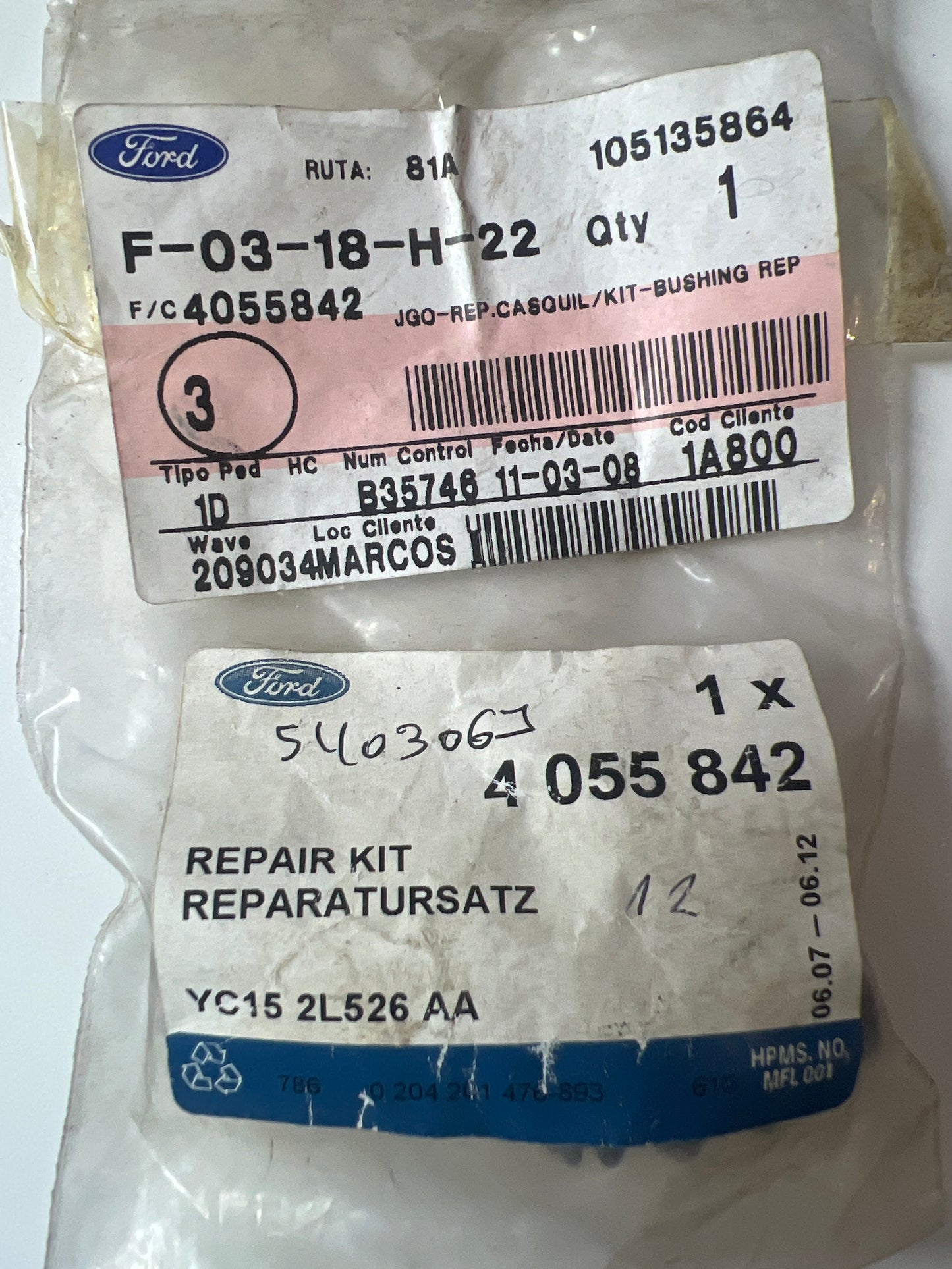 4055842, KIT DE REPARACIÓN - CAS, Ford