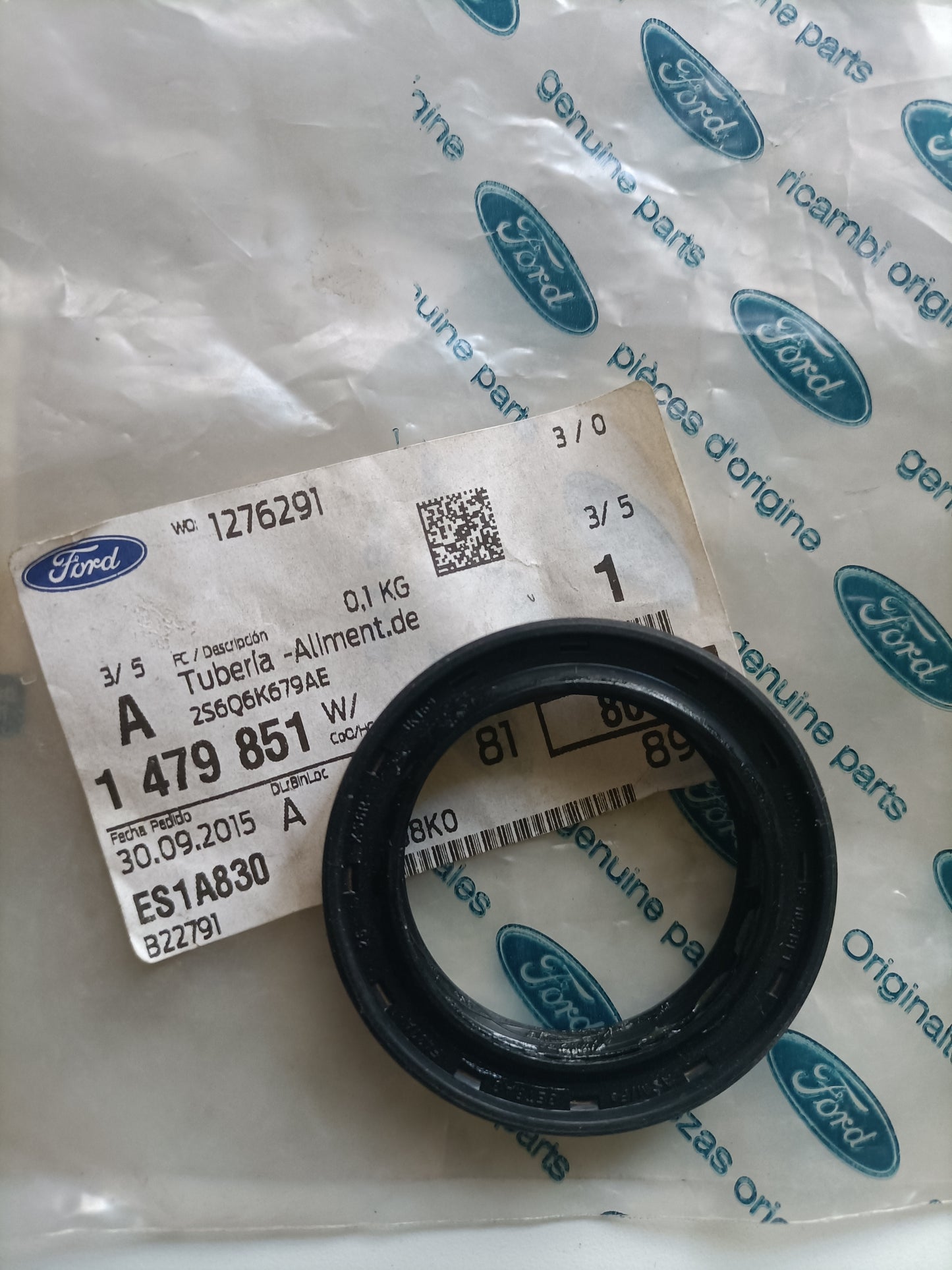 1479851, TUBO DE ALIMENTACAO DE OL, Ford