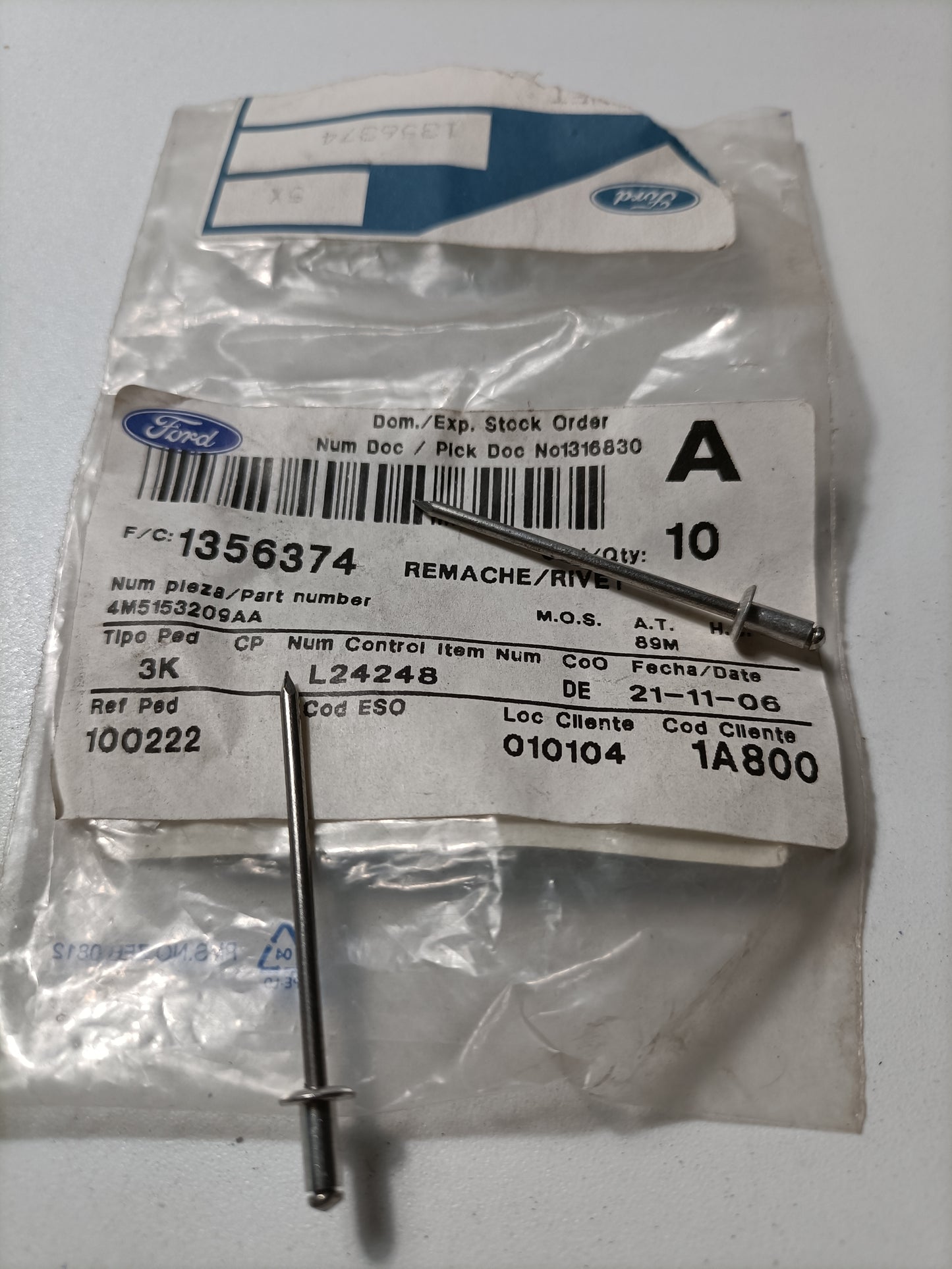 1356374, REBITE, Ford