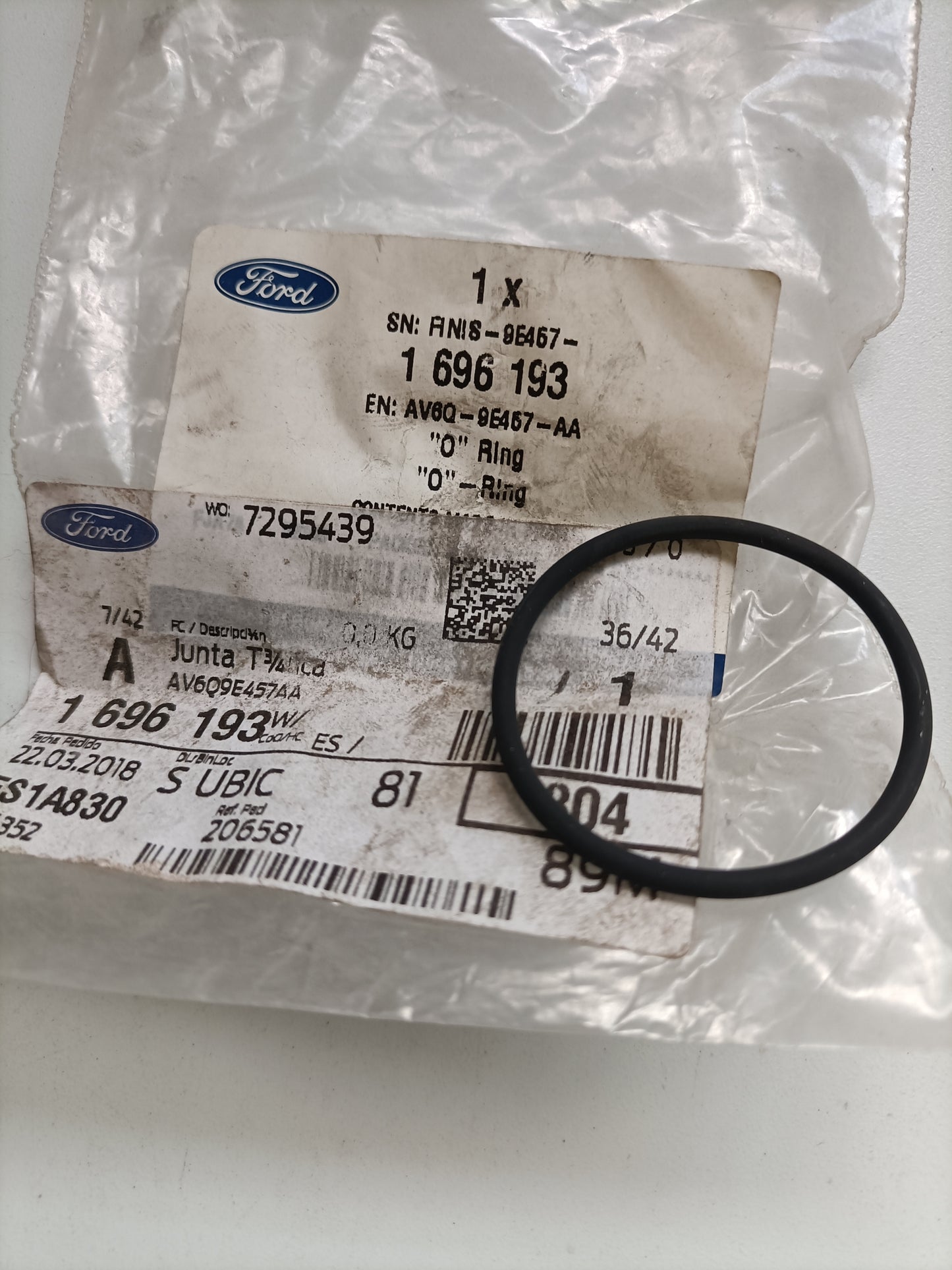 1696193, O RING, Ford