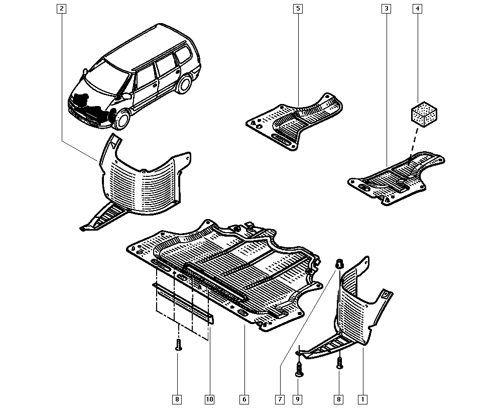 7703019211 Clip, tapacubos RENAULT