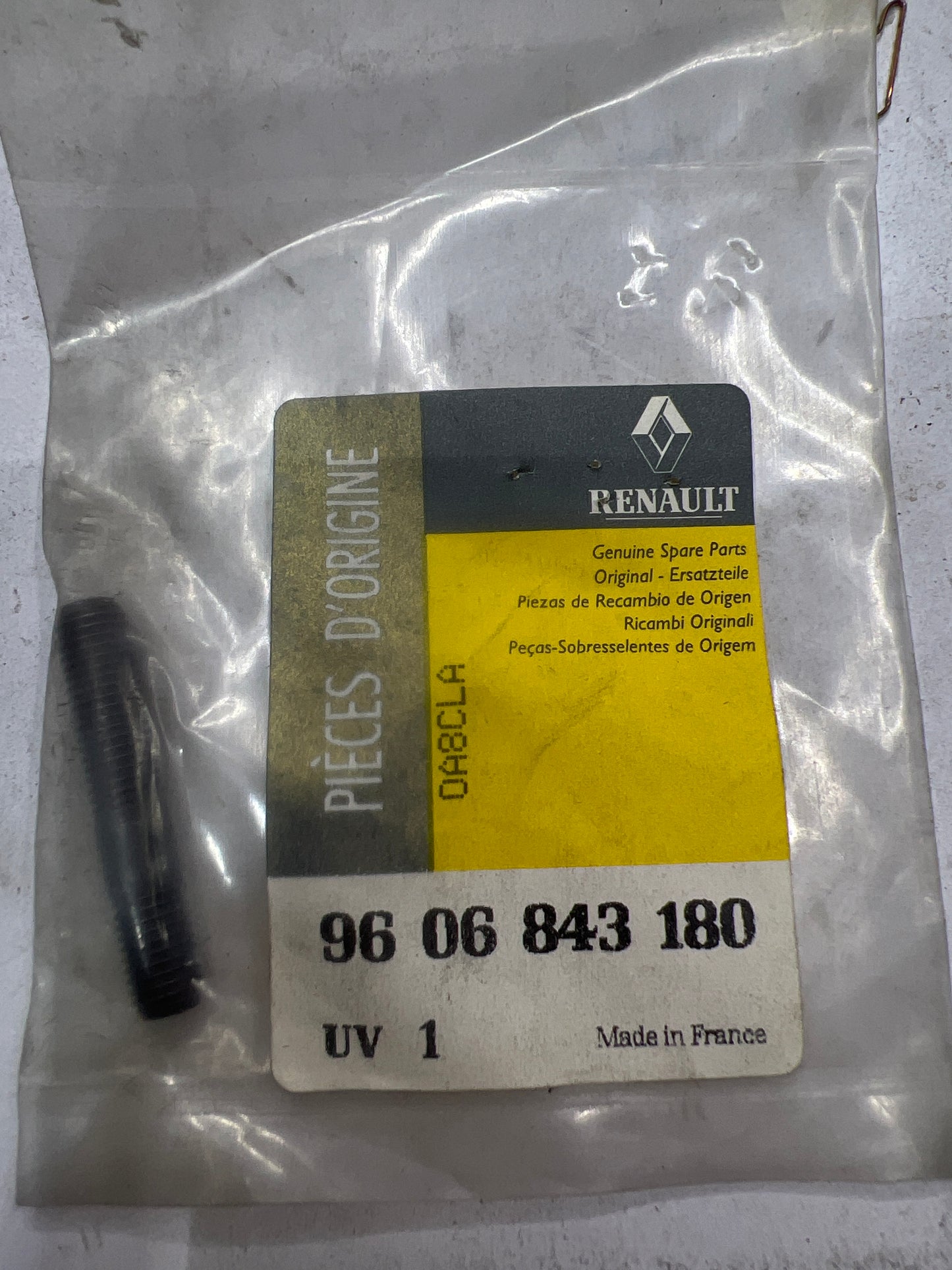 9606843180 ESPÁRRAGO CYL HEAD LA RENAULT