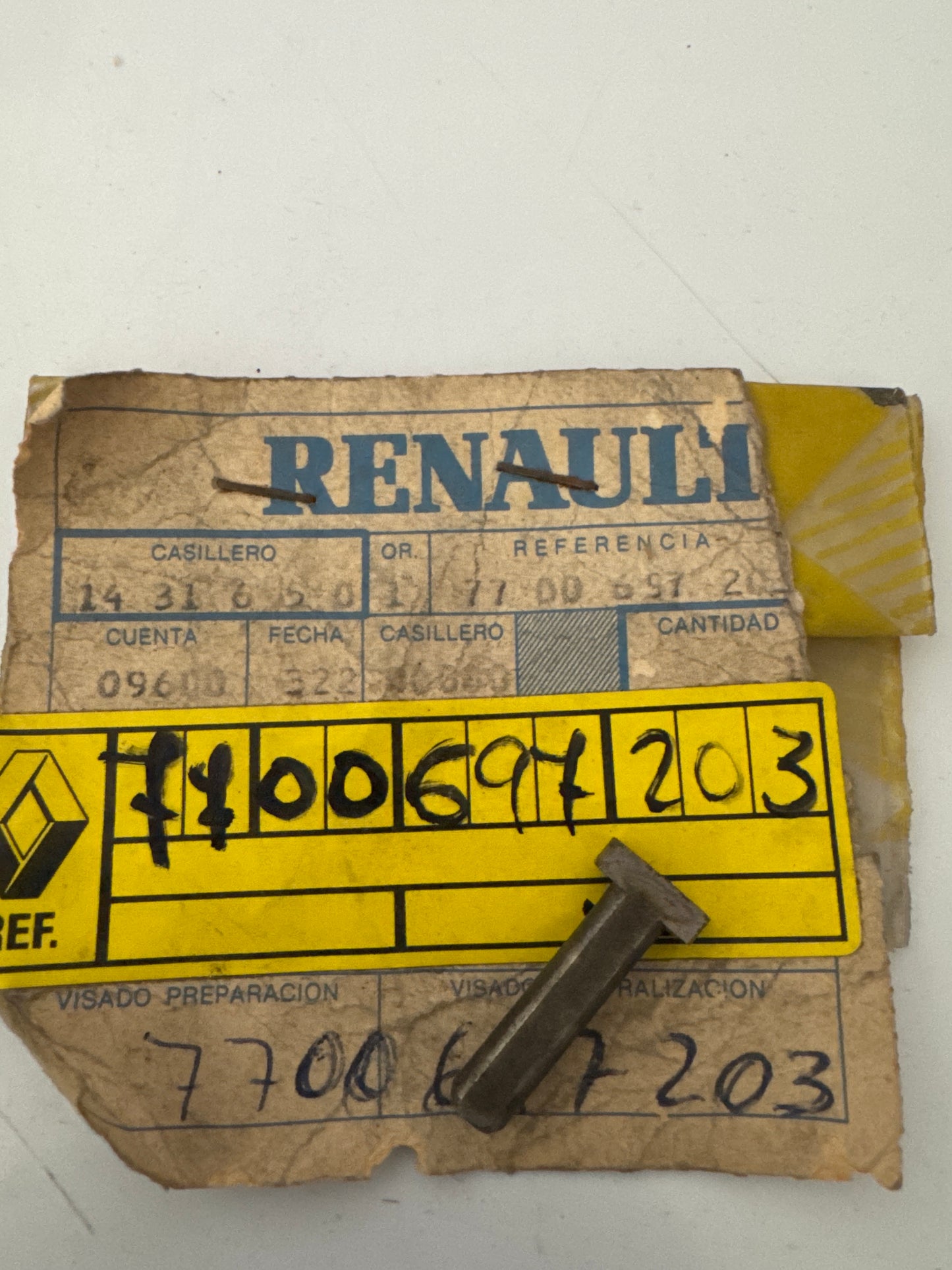 7700697203, TORNILLO, Renault