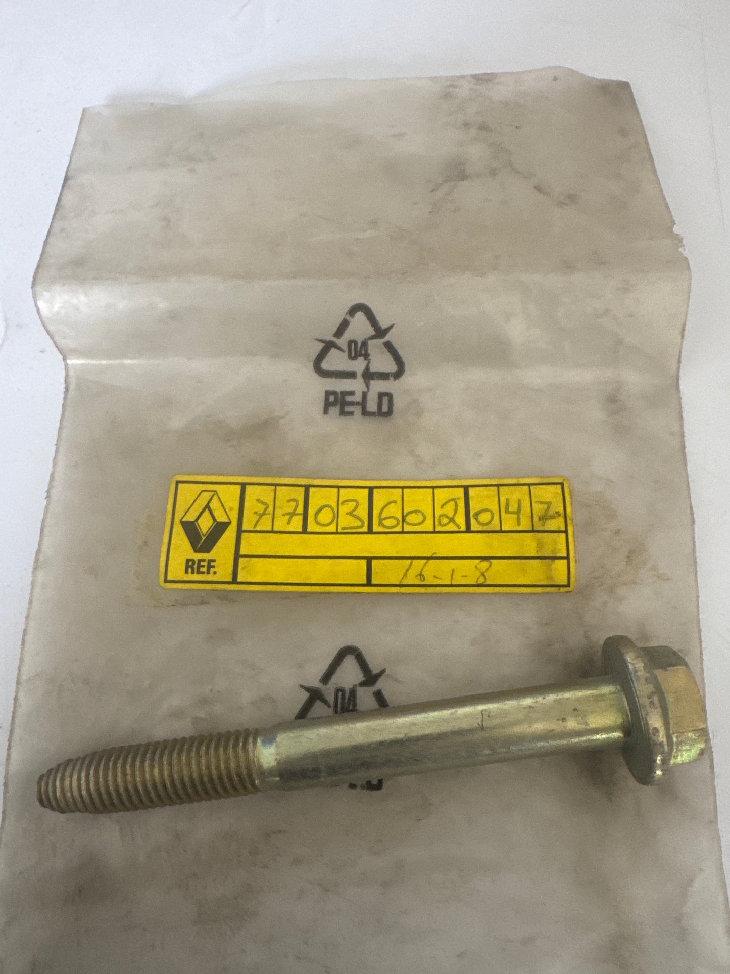 7703602047, PERNO MONTAJE, Nissan