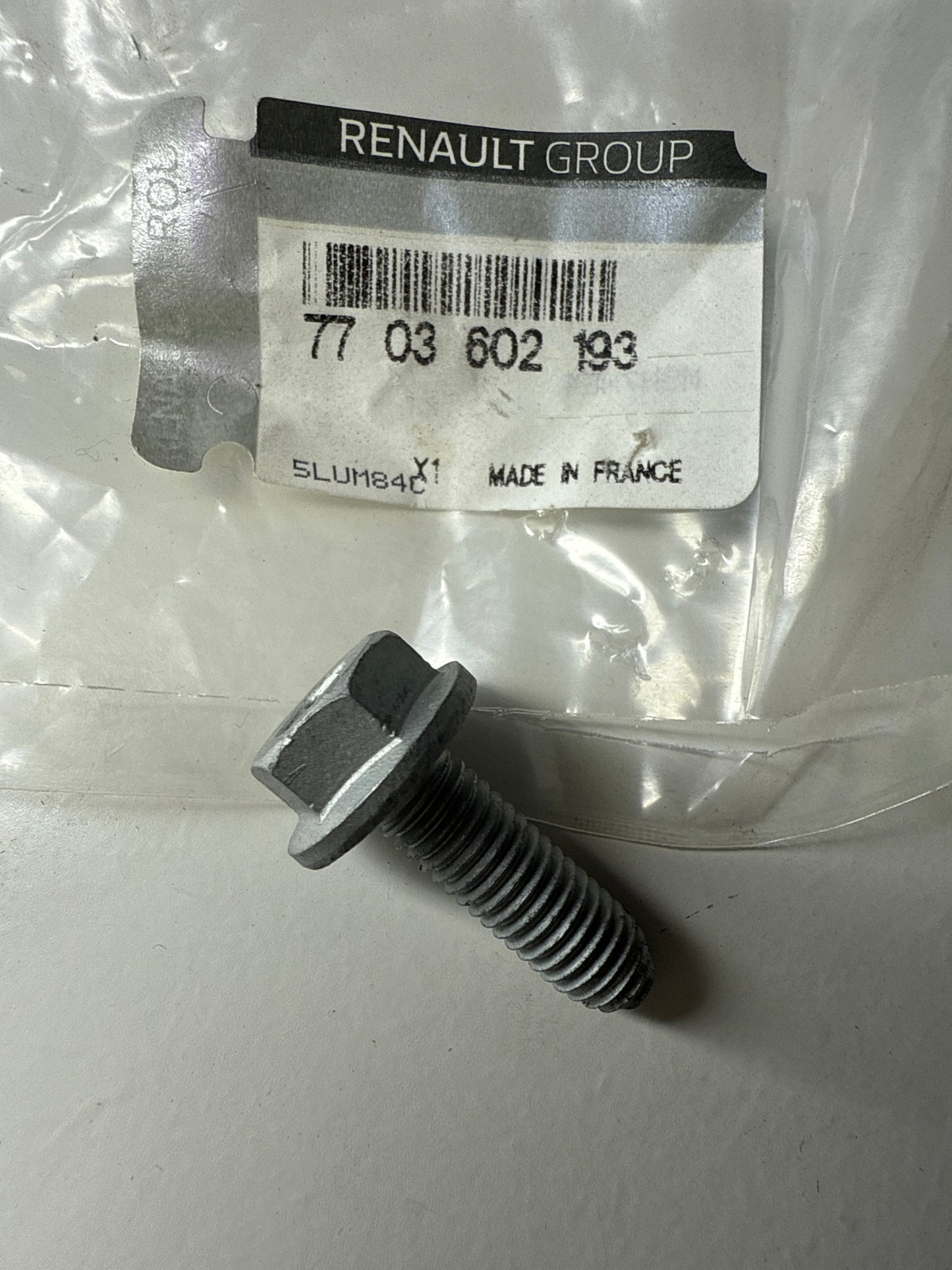 7703602193 - TORNILLO M8X125 - Renault