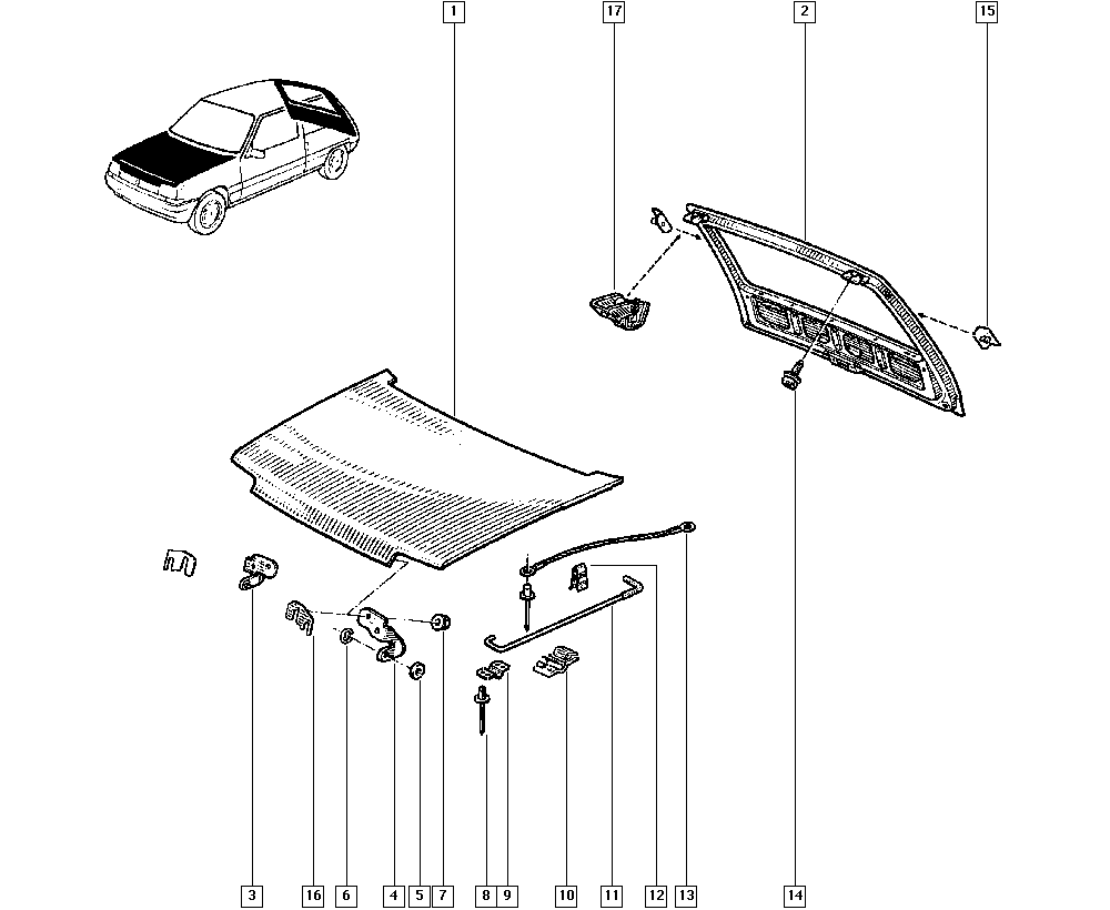 7703078086 AGRAFE SUPPORT RENAULT