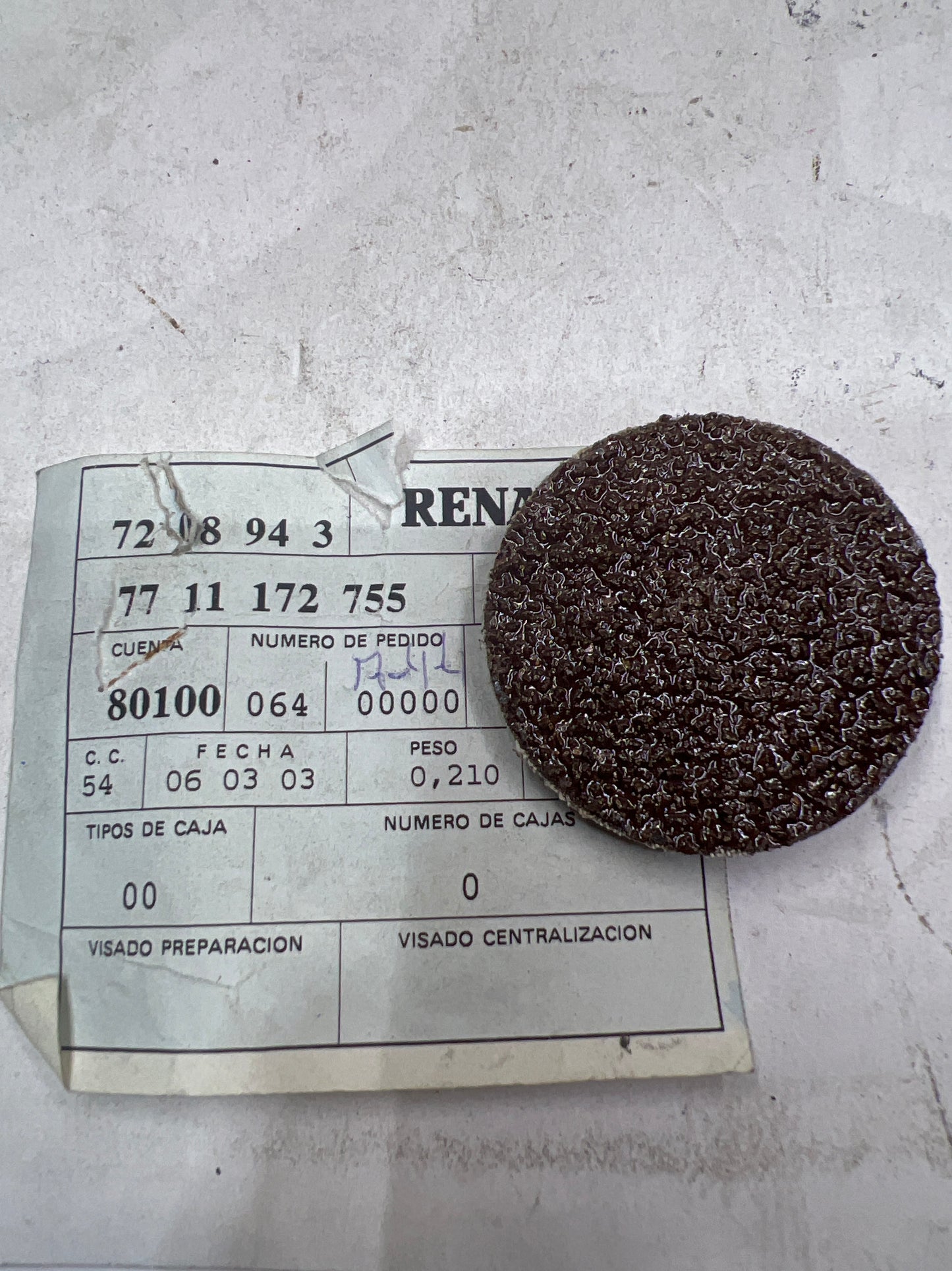 7711172755 DIS.ROLOC 50 24 RENAULT