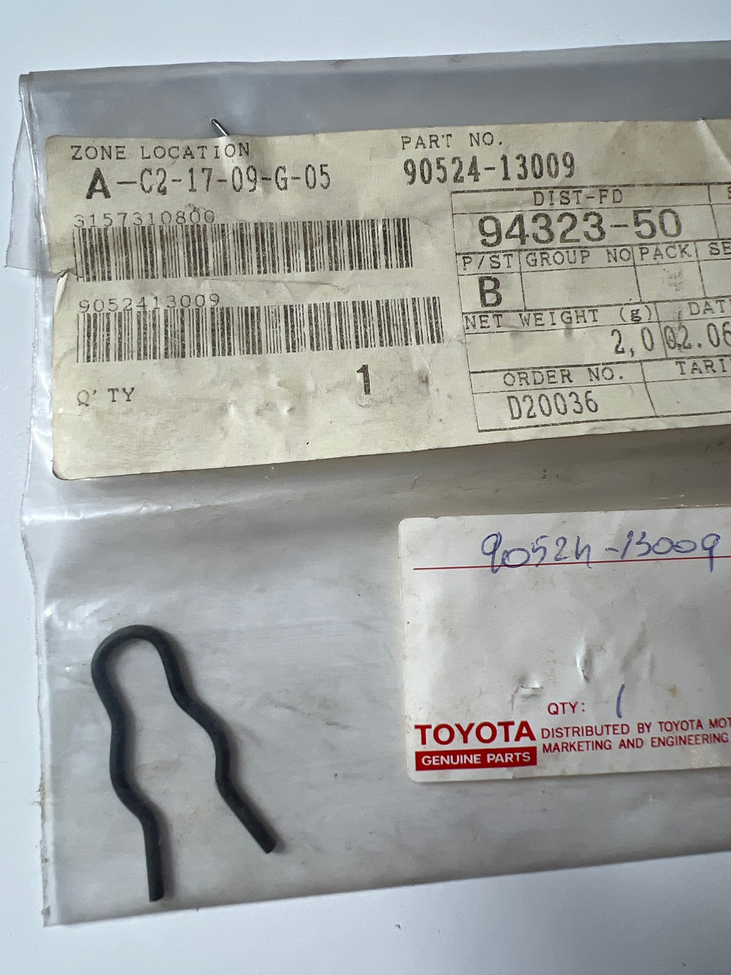 90524-13009, PINS / TUERCAS / CLIPS, Toyota - Lexus