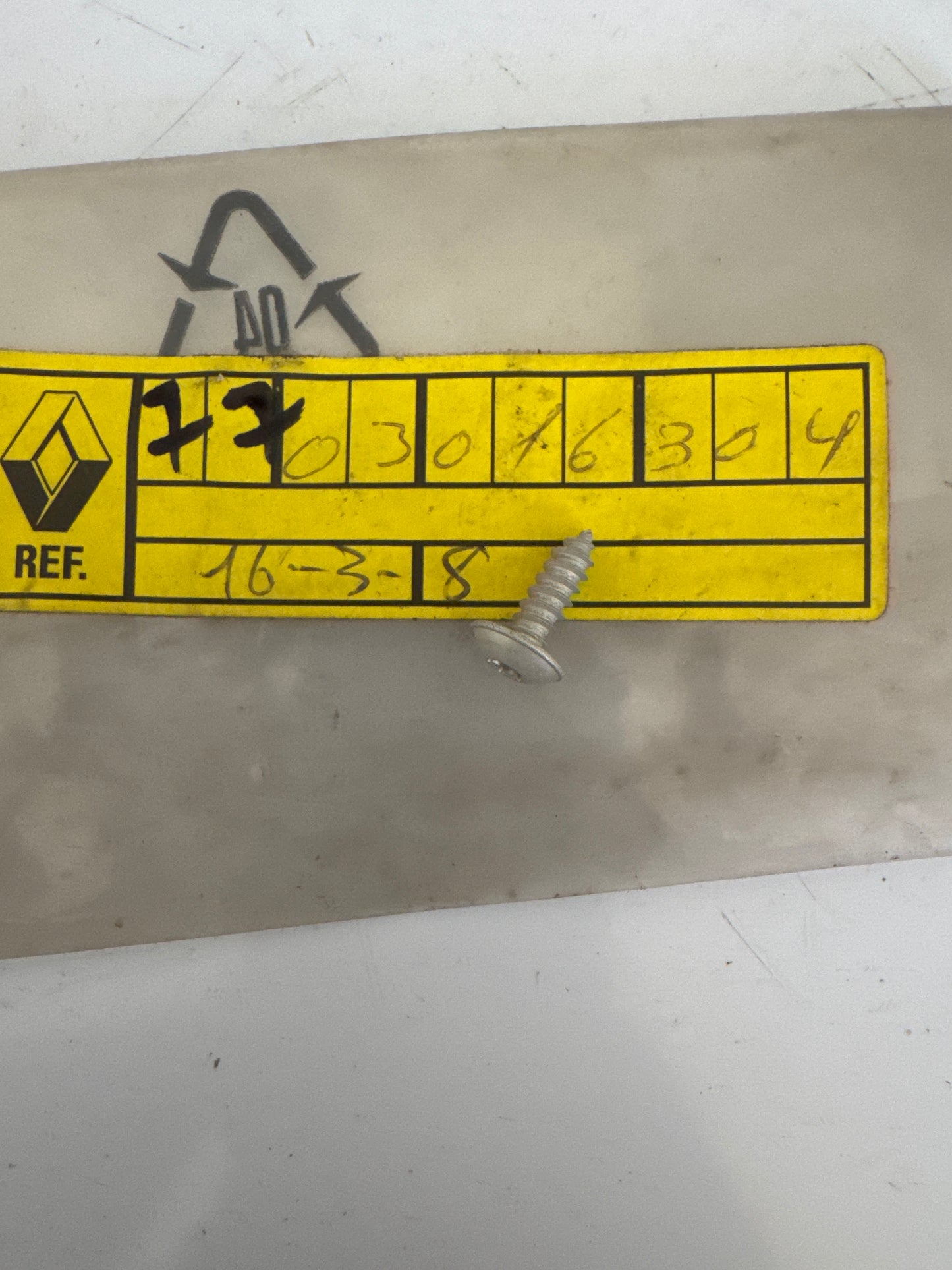 7703016304, #TORNILLO, Renault