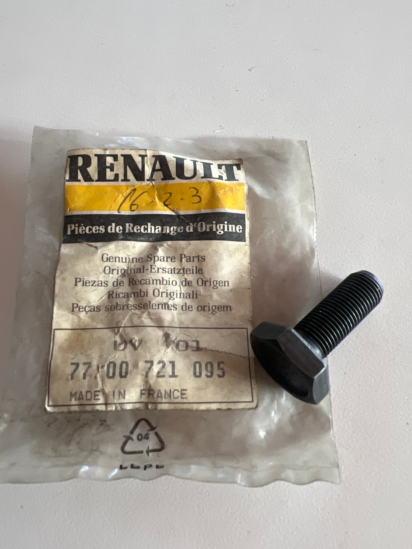 7700721095 TORNILLO RENAULT