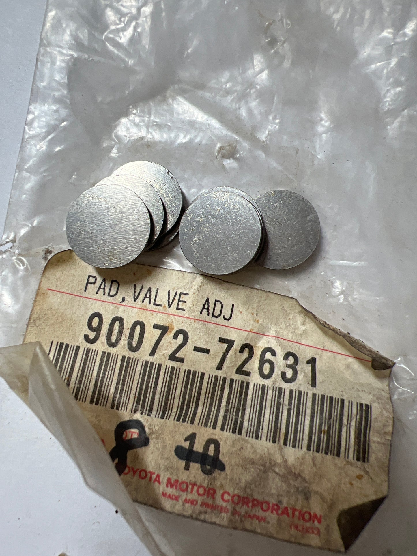 90072-72631 CAMSHAFT & VALVE, toyota