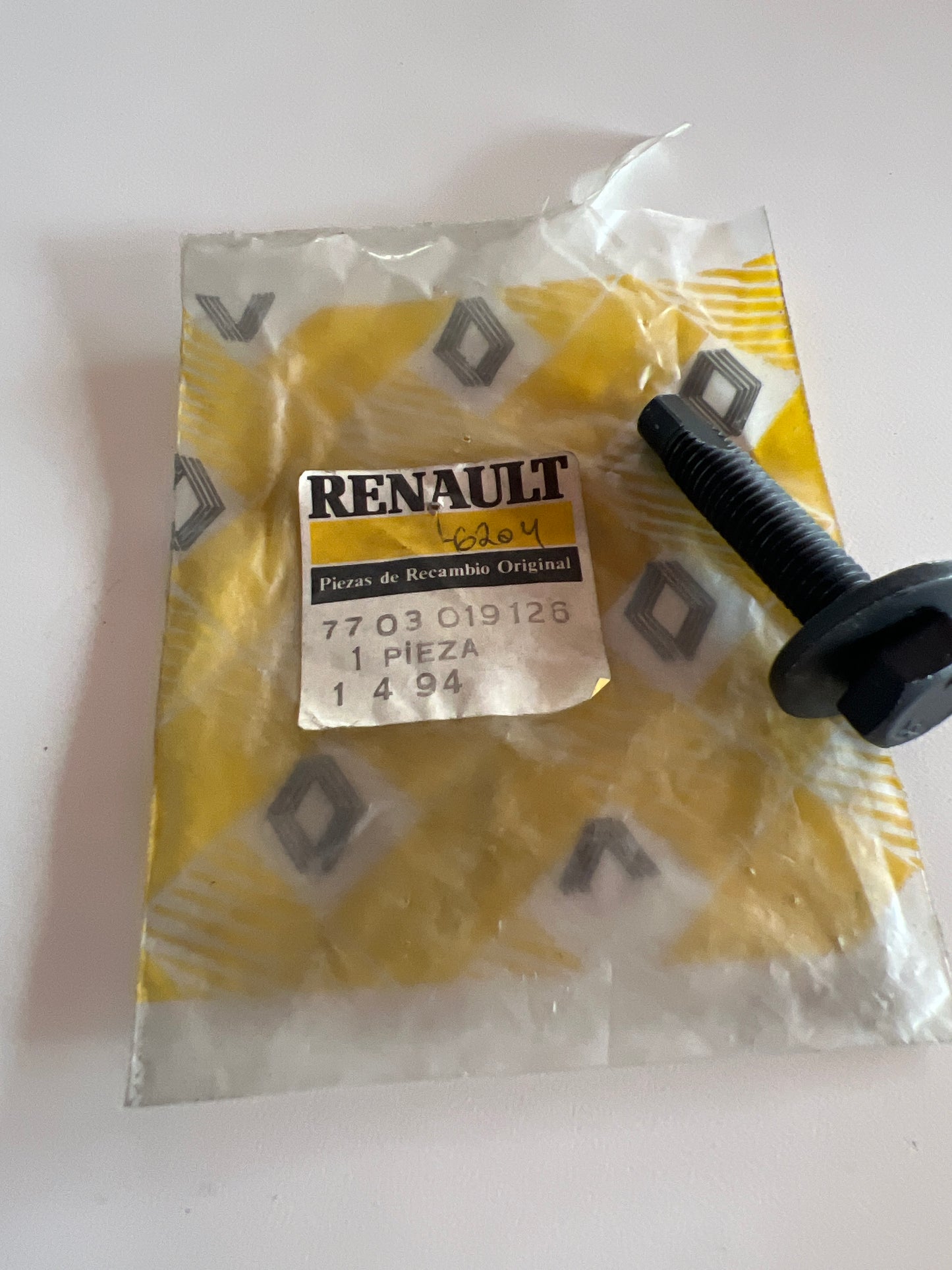 7703019126 TORNILLO HEXAGONAL RENAULT