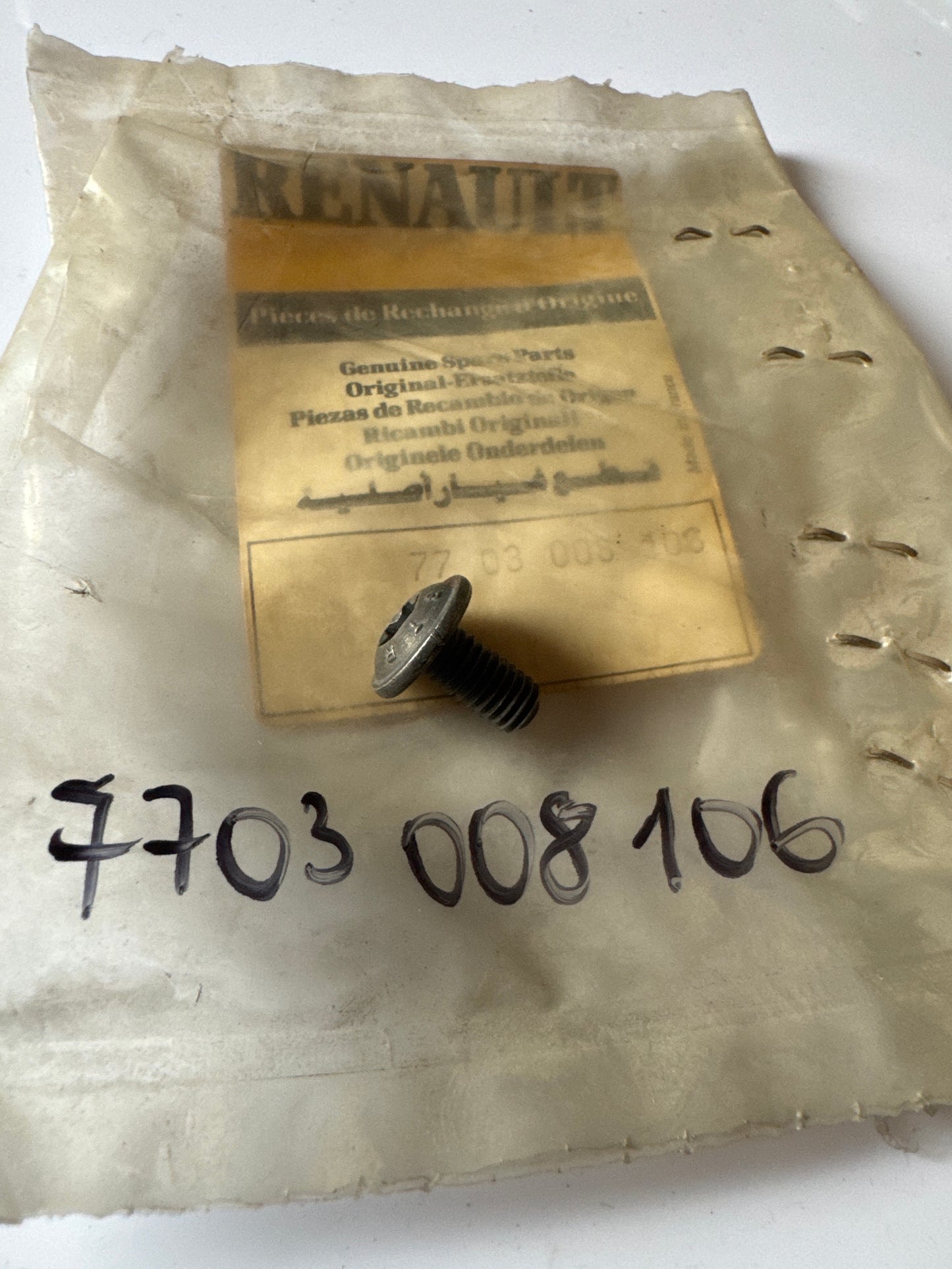 7703008106, TORNILLO, Renault