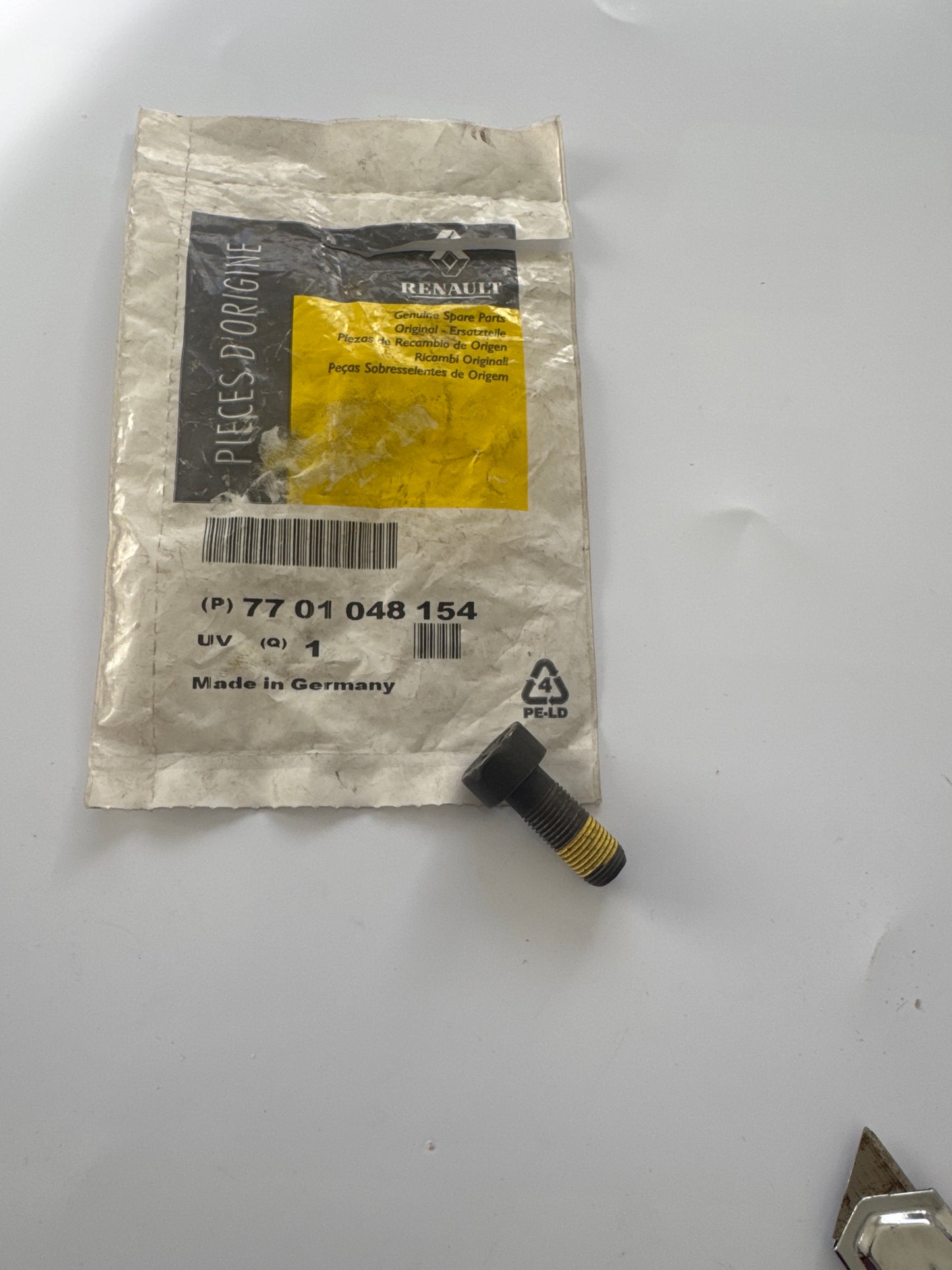 7701048154, TORNILLO VOLANTE MOTOR, Renault