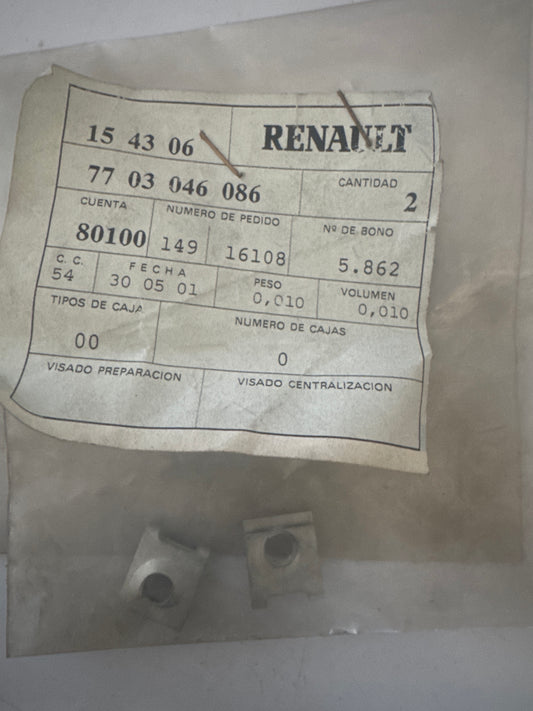 7703046086, TUERCA CHAPA, Renault