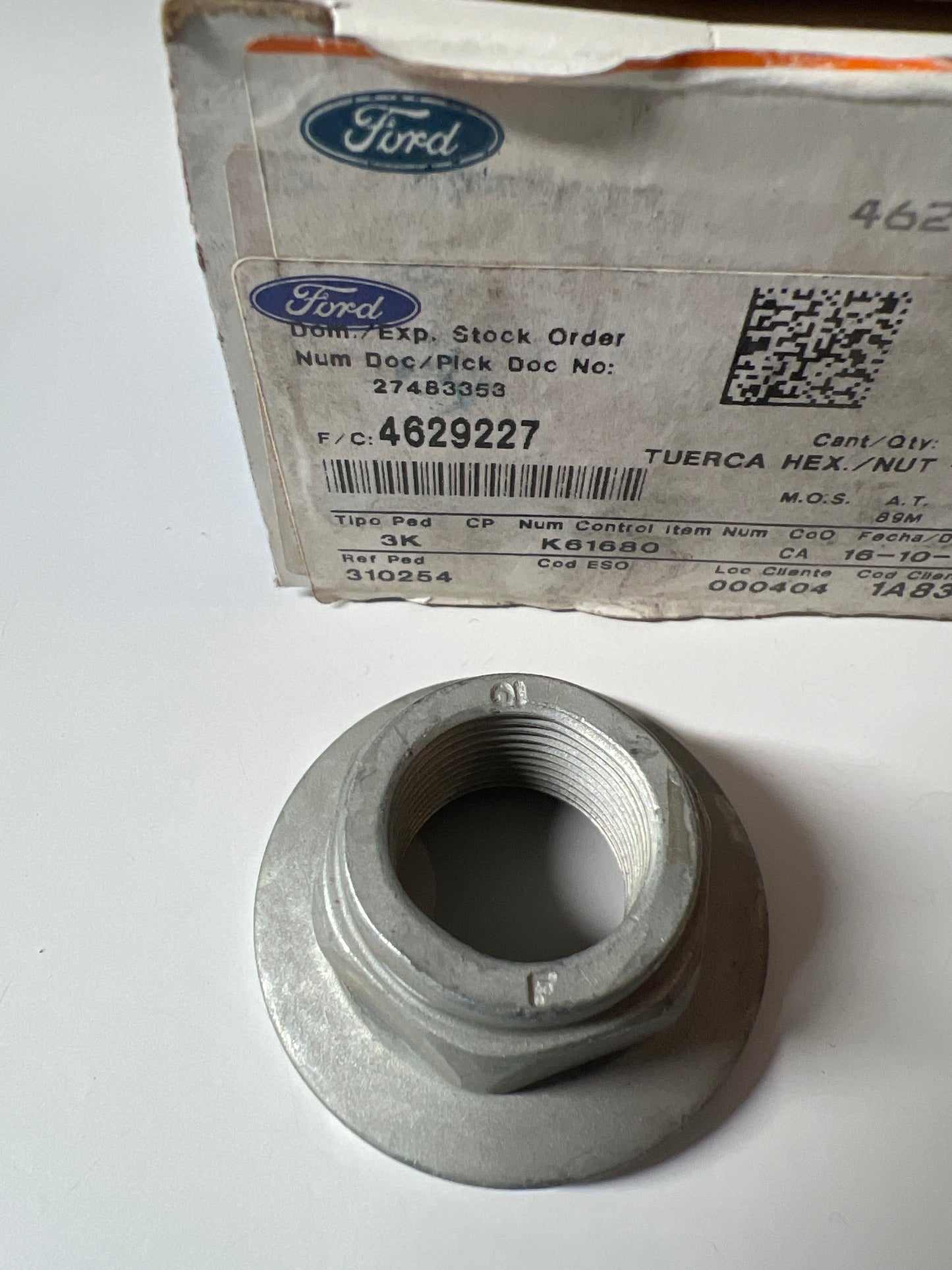 4629227, TUERCA HEXAGONAL, Ford