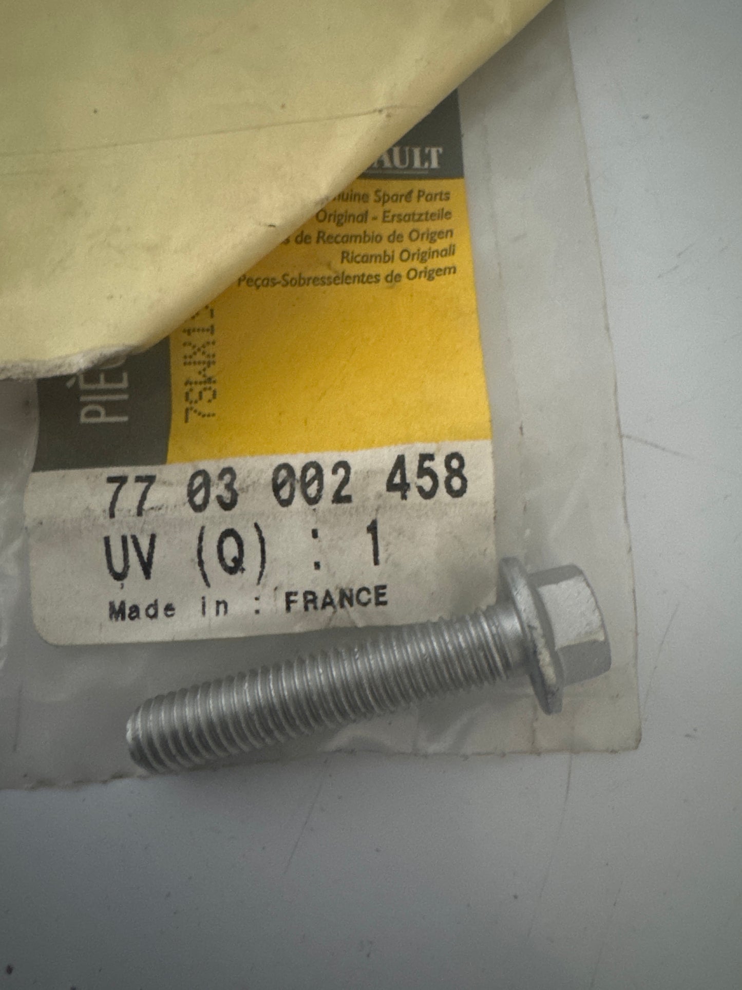 7703002458, TORNILLO, Renault