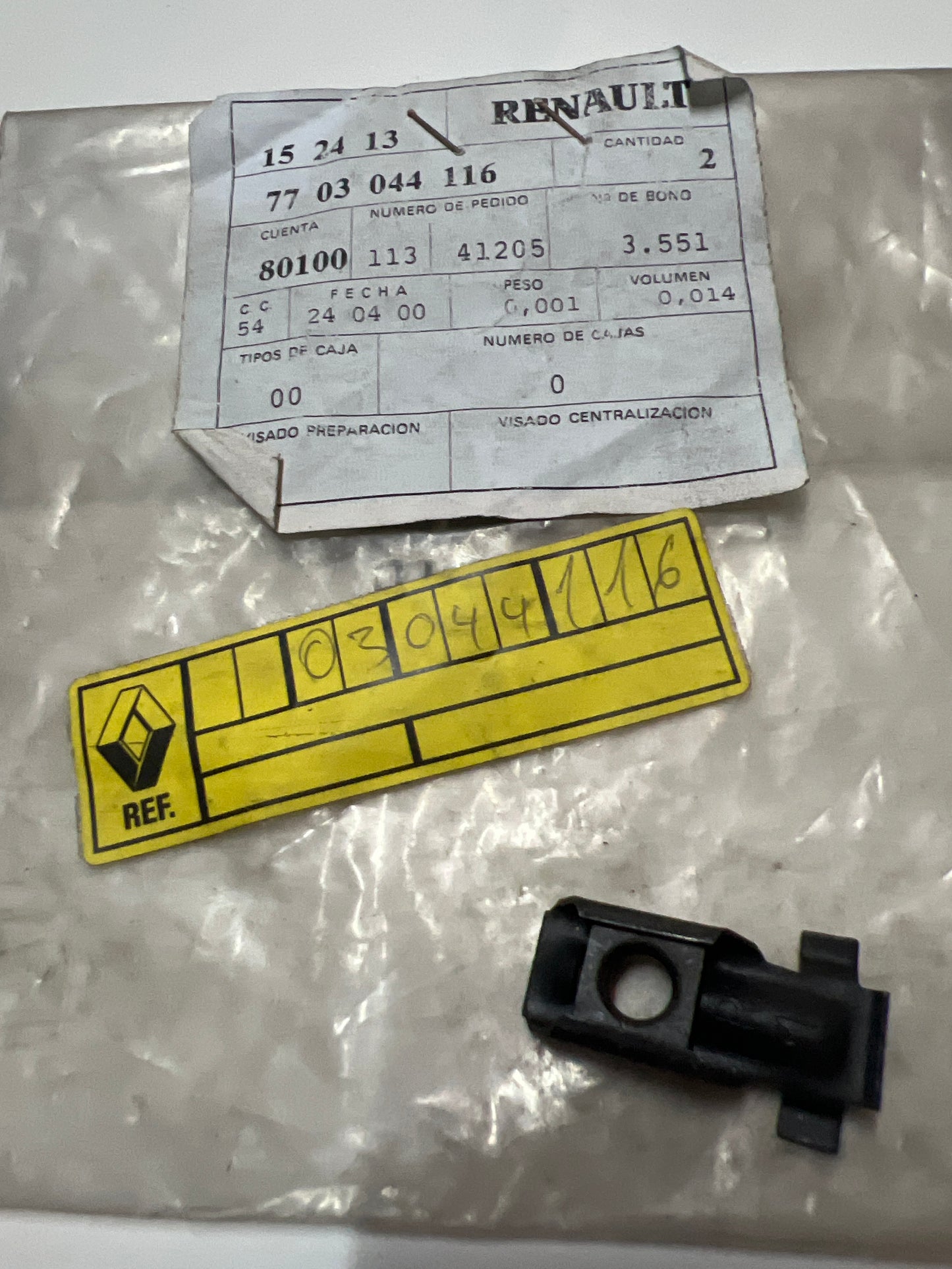 7703044116 Cuerpo RENAULT