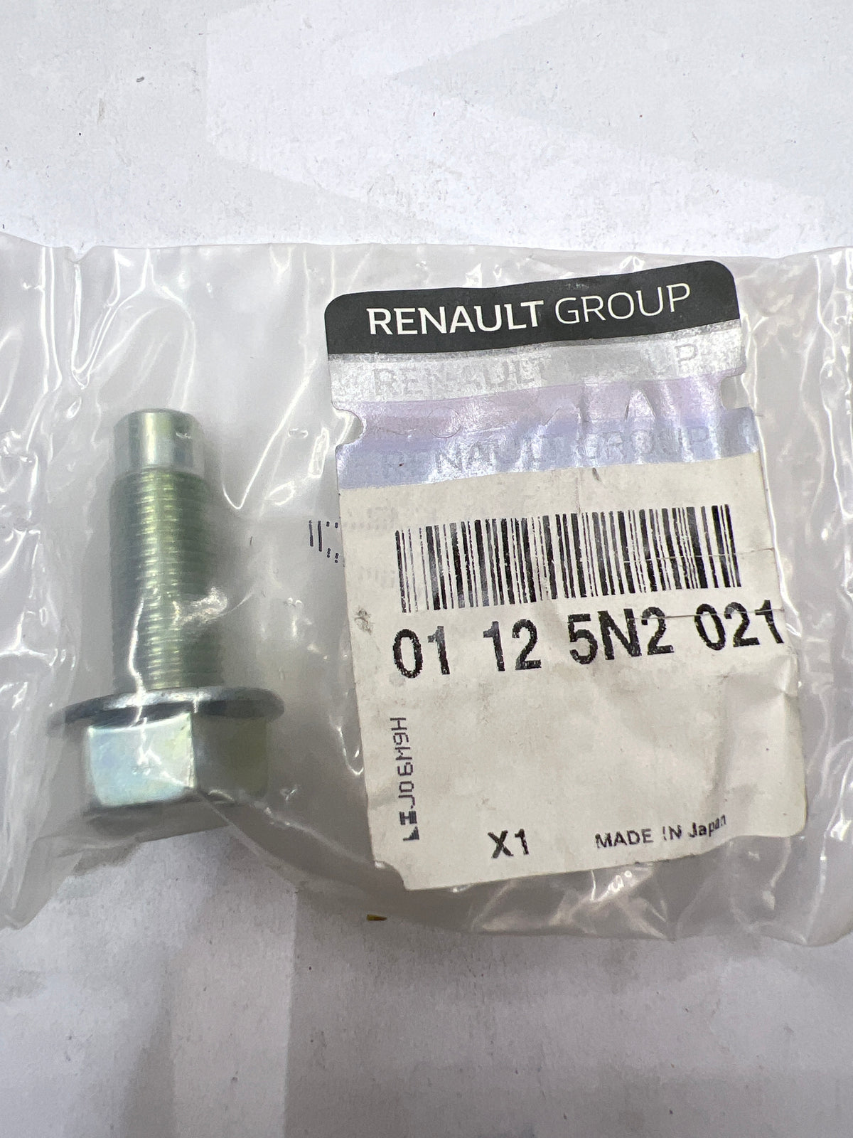 Tornillo de fijación Renault 01125N2021