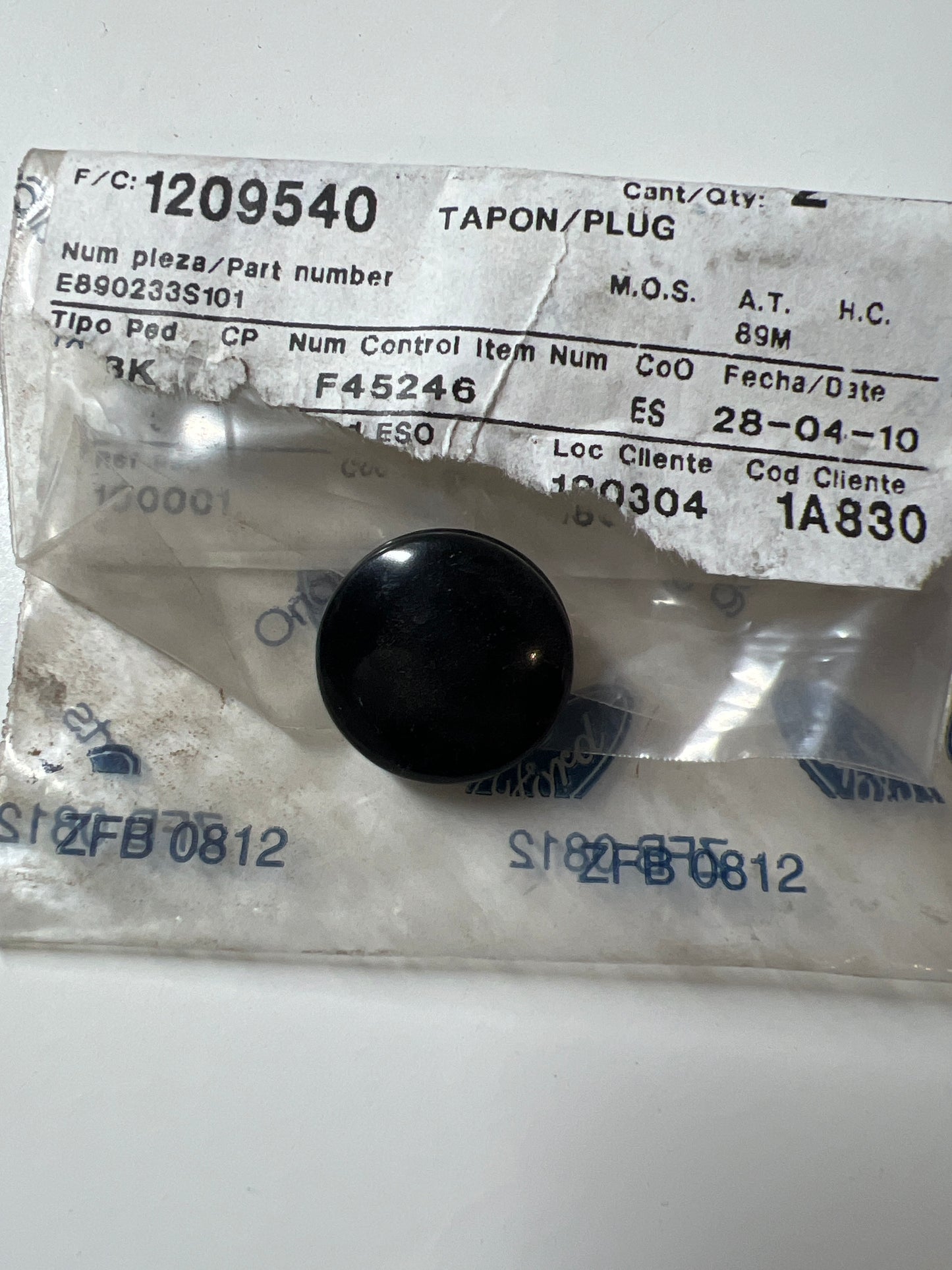 1209540, TAPÓN, Ford