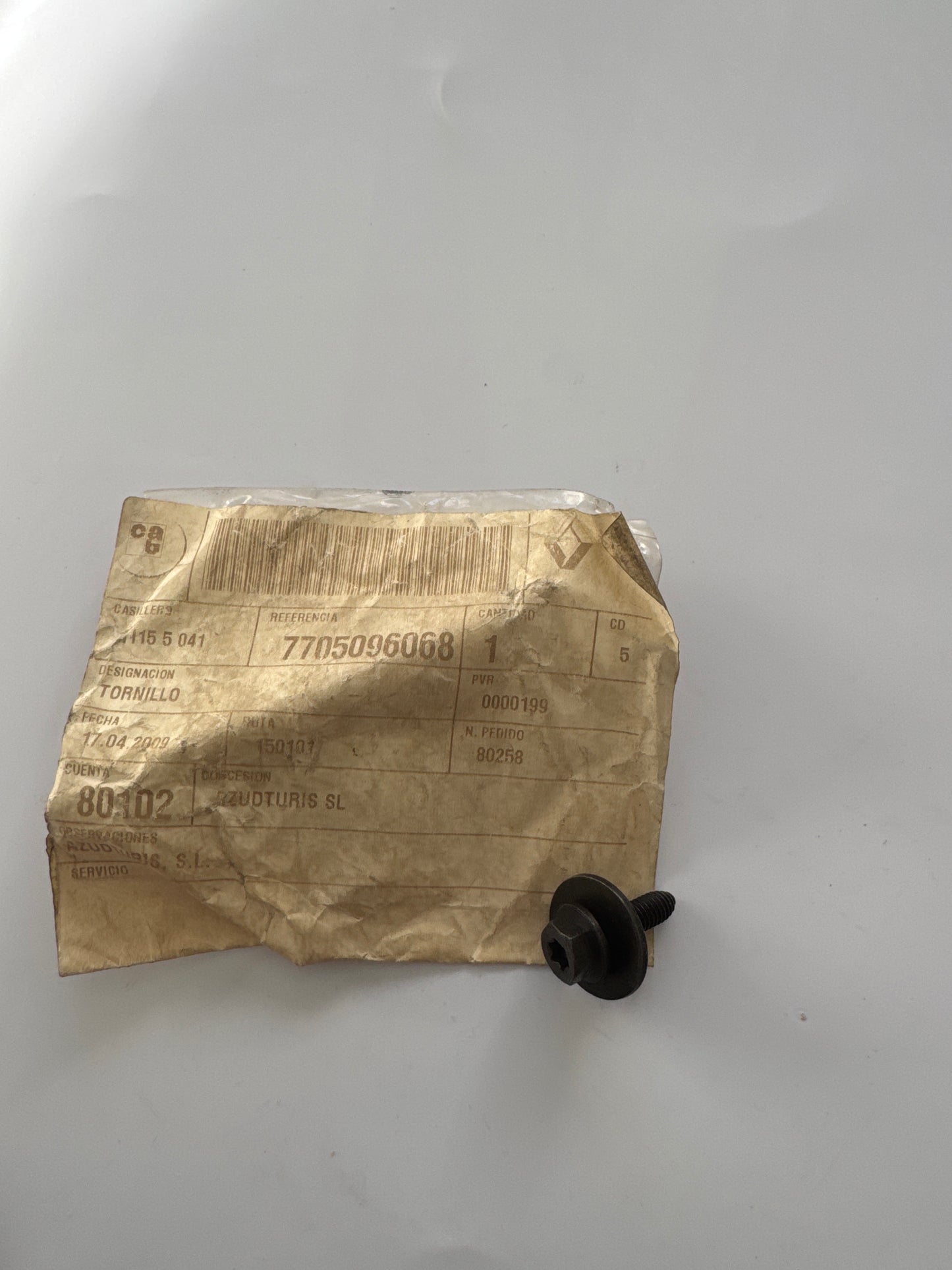 7705096068, TORNILLO, Renault