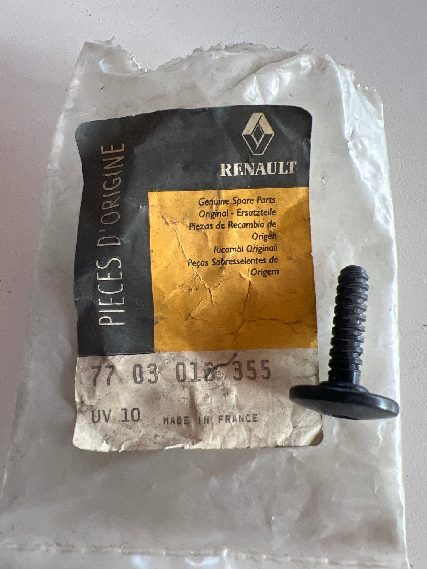 7703016355 TORNILLO DE FIJACIÓN RENAULT