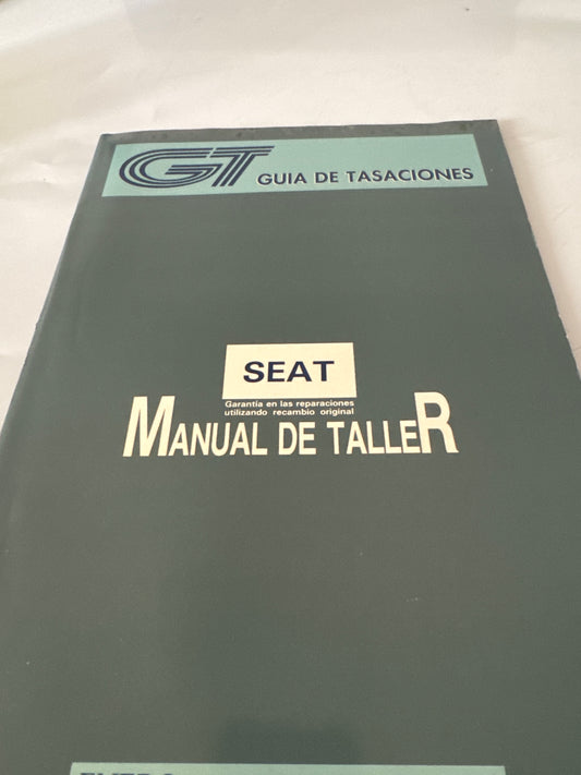 GT. Guía de tasaciones. Manual de taller. SEAT. Enero 1995