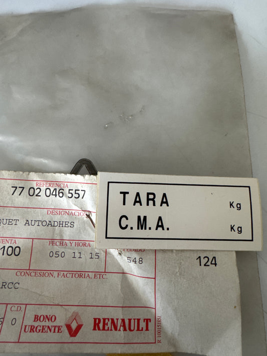 7702046557, ETIQUET AUTOADHES, Renault