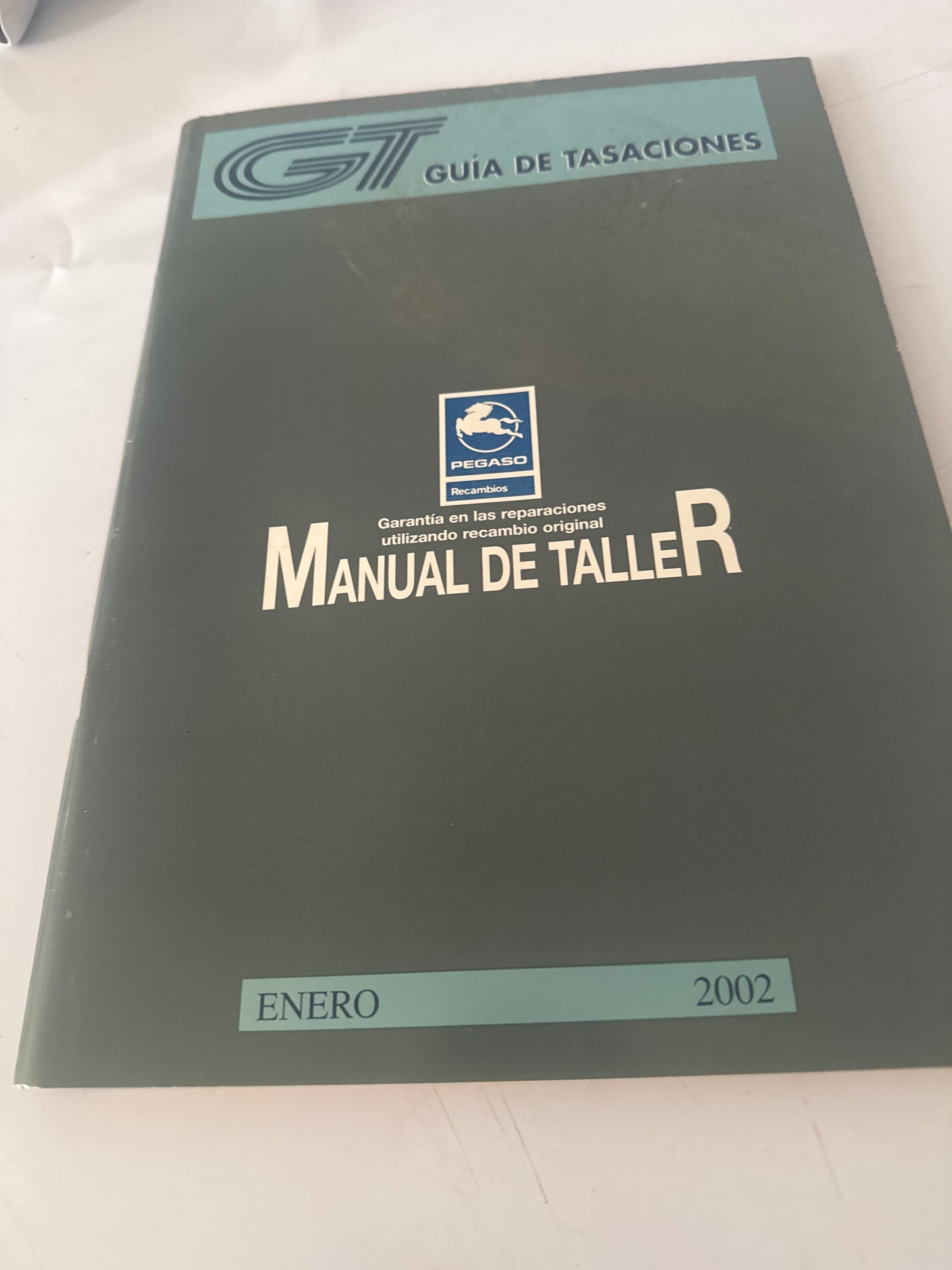 GT. Guía de tasaciones. Manual de taller. Pegaso. Enero 2002