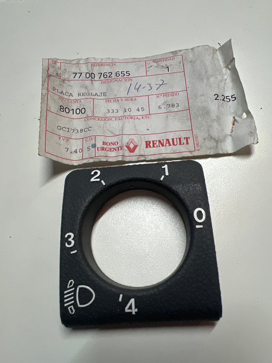 7700762655 Renault PLACA REGLAJE