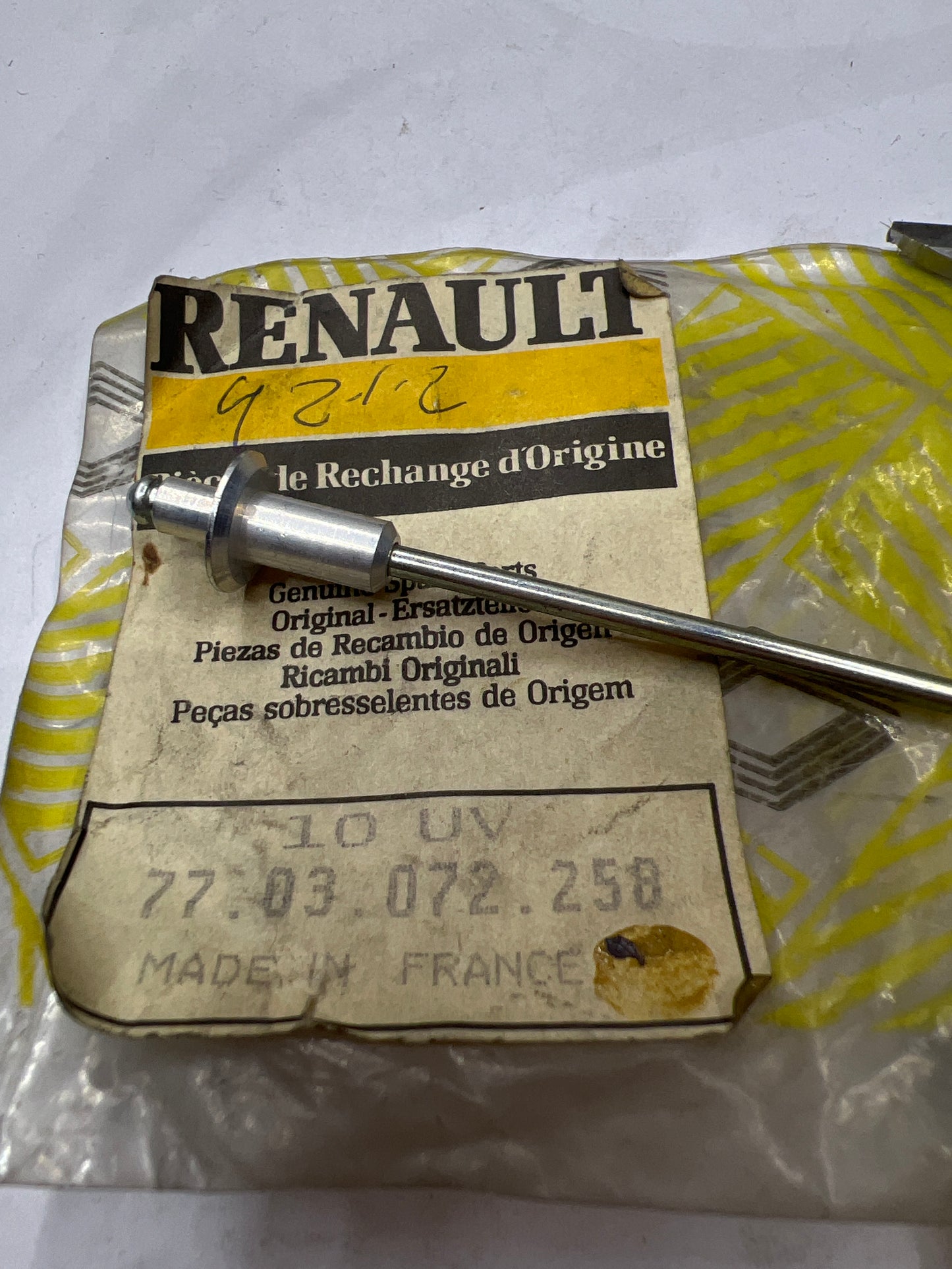 7703072258 - REMACHE PALANCA - Renault