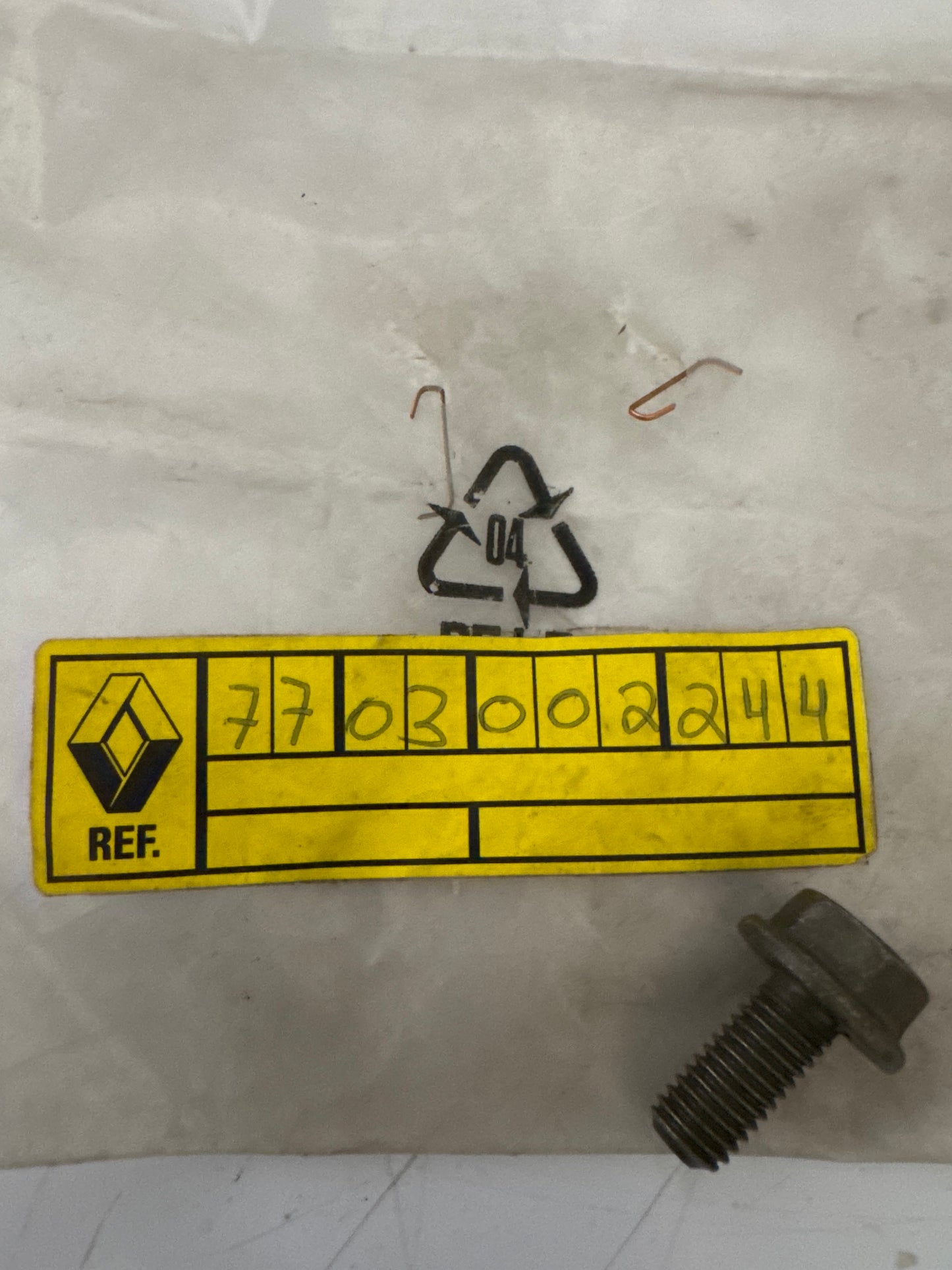 7703002244, TRN C/BASE M8X125, Renault