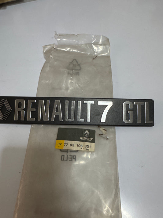 7702106331, MONOGRAMA R-7 GTL, Renault