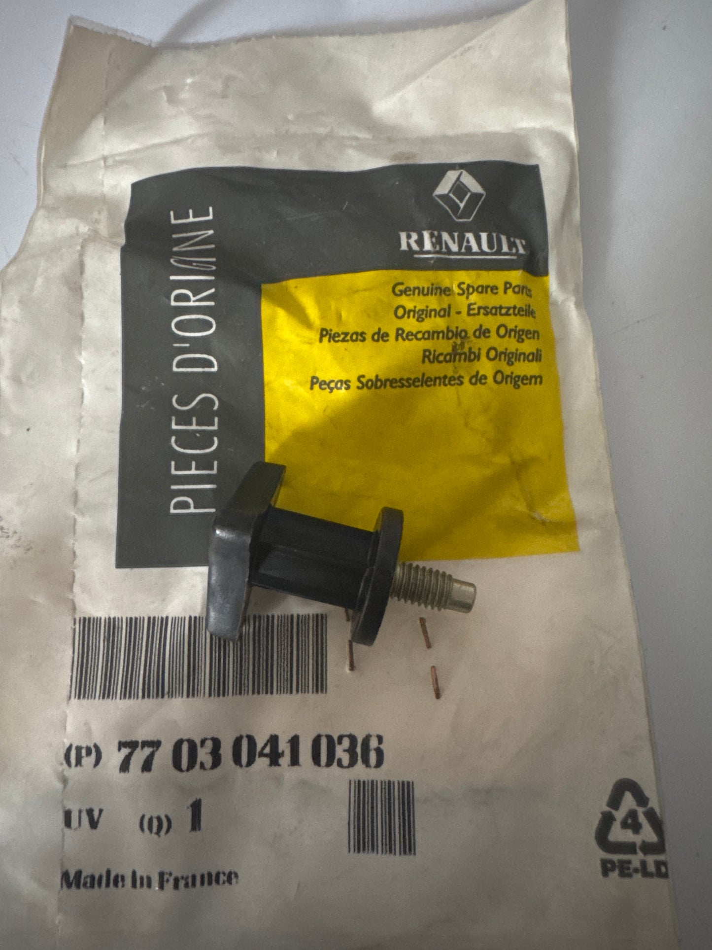 7703041036, TORNILLO, Renault