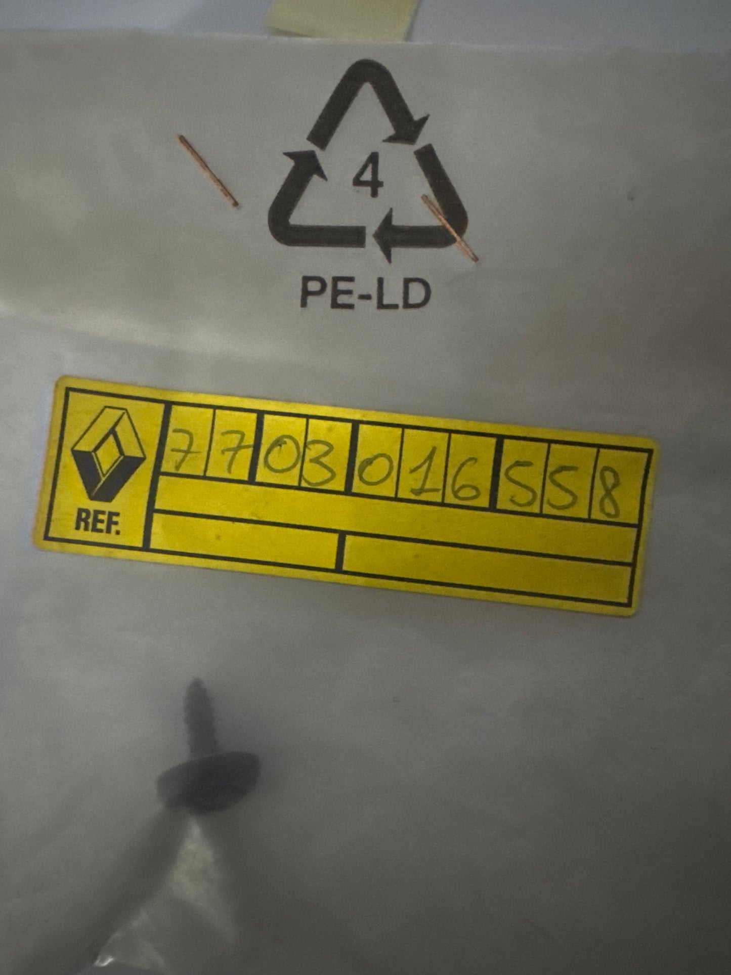 7703016558, TORNILLO 4,2, Renault