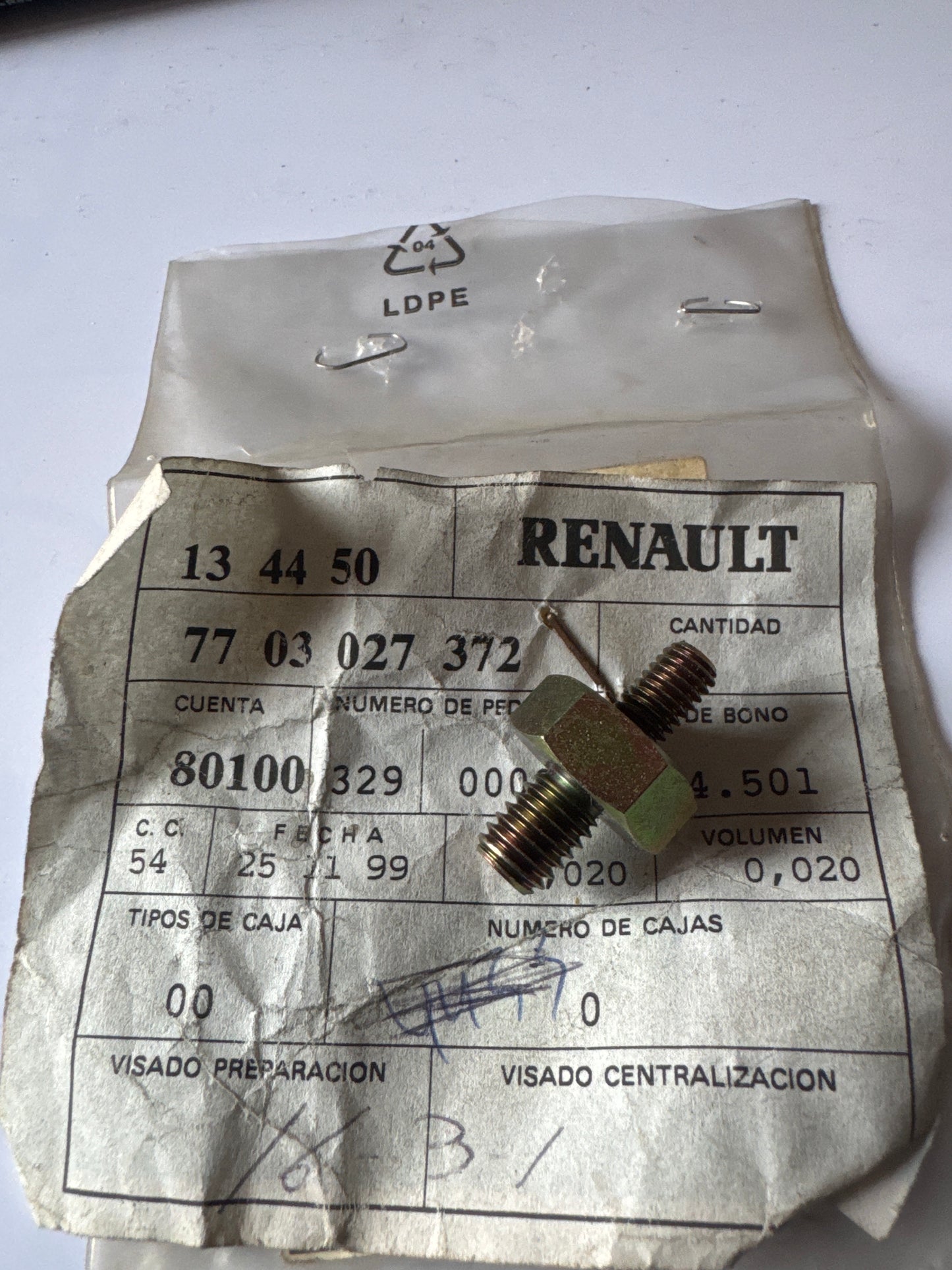 7703027372, *GOUJON M6XM8, Renault