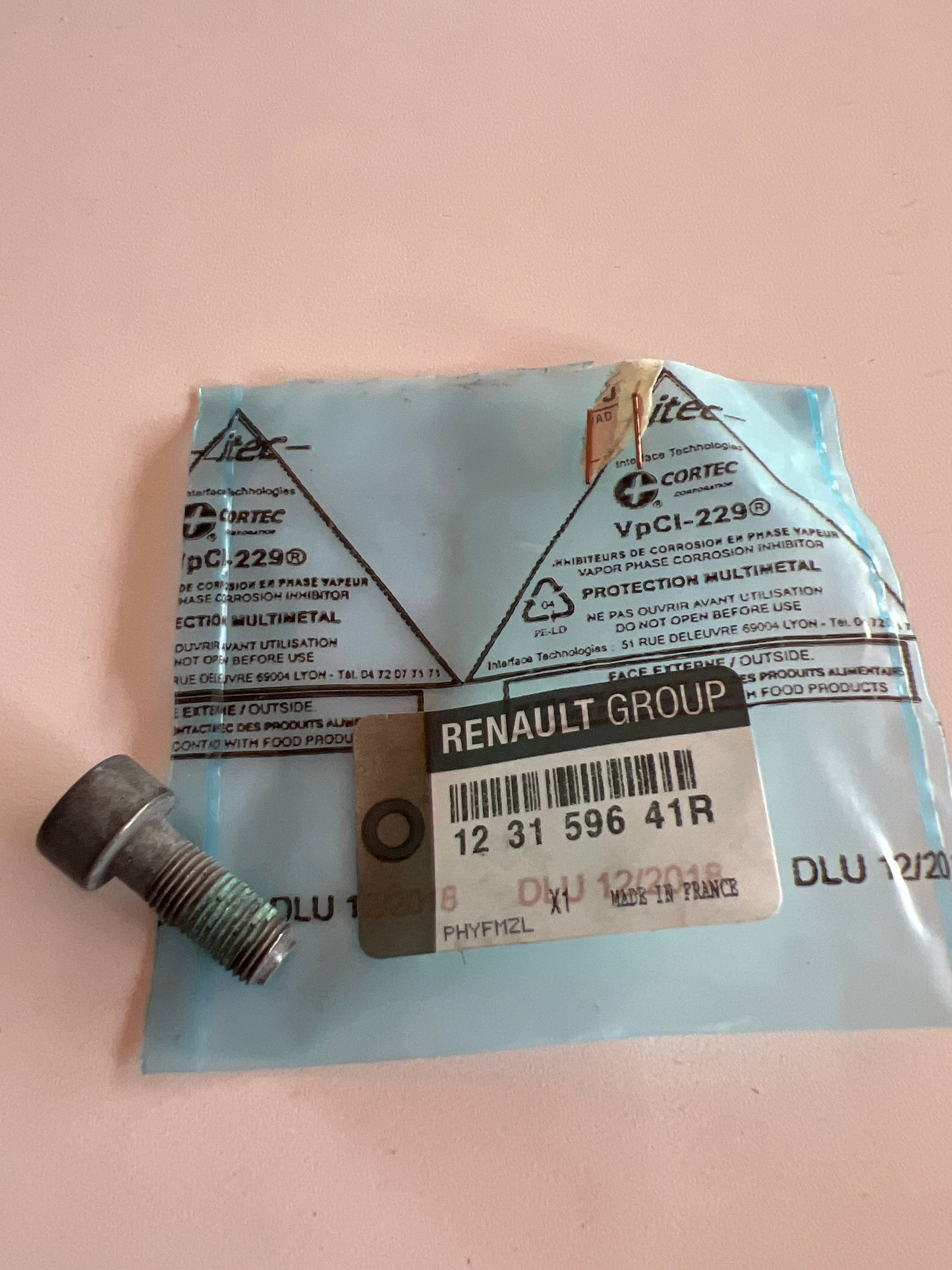 123159641R Tornillos, volante RENAULT