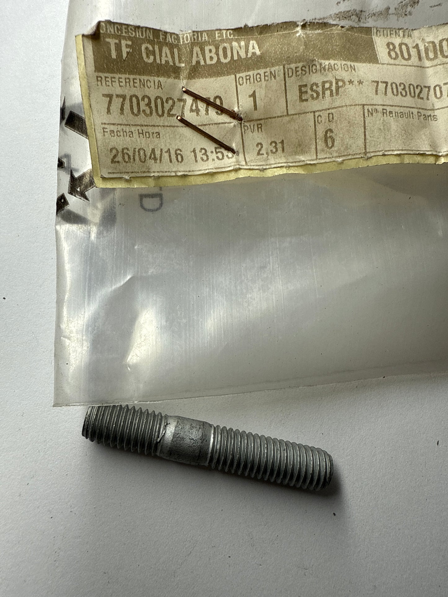 7703027479 - ESPARRAGO 8X46 - Renault