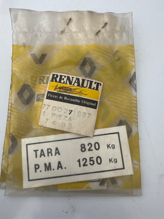 7700271887, PEGATINA, Renault